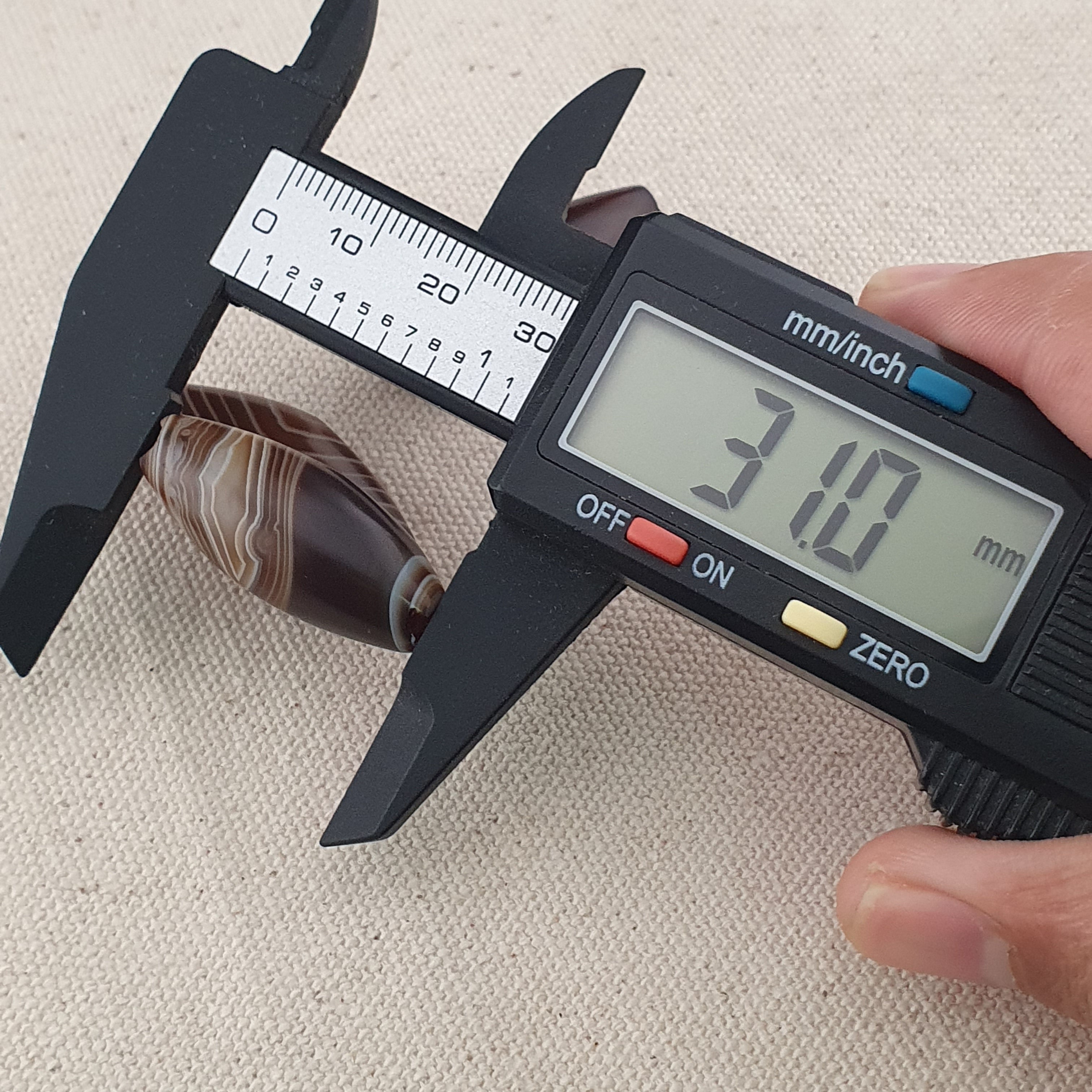 Vintage Natural Eye Suliemani Agate Beads Amulet Lot Of 3