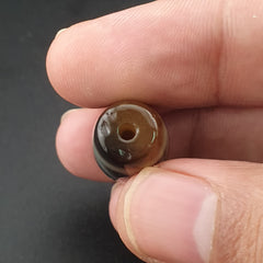 Vintage Himalayan Tibetan 1 Eye Agate Unique Pattern Dzi Bead Amulet