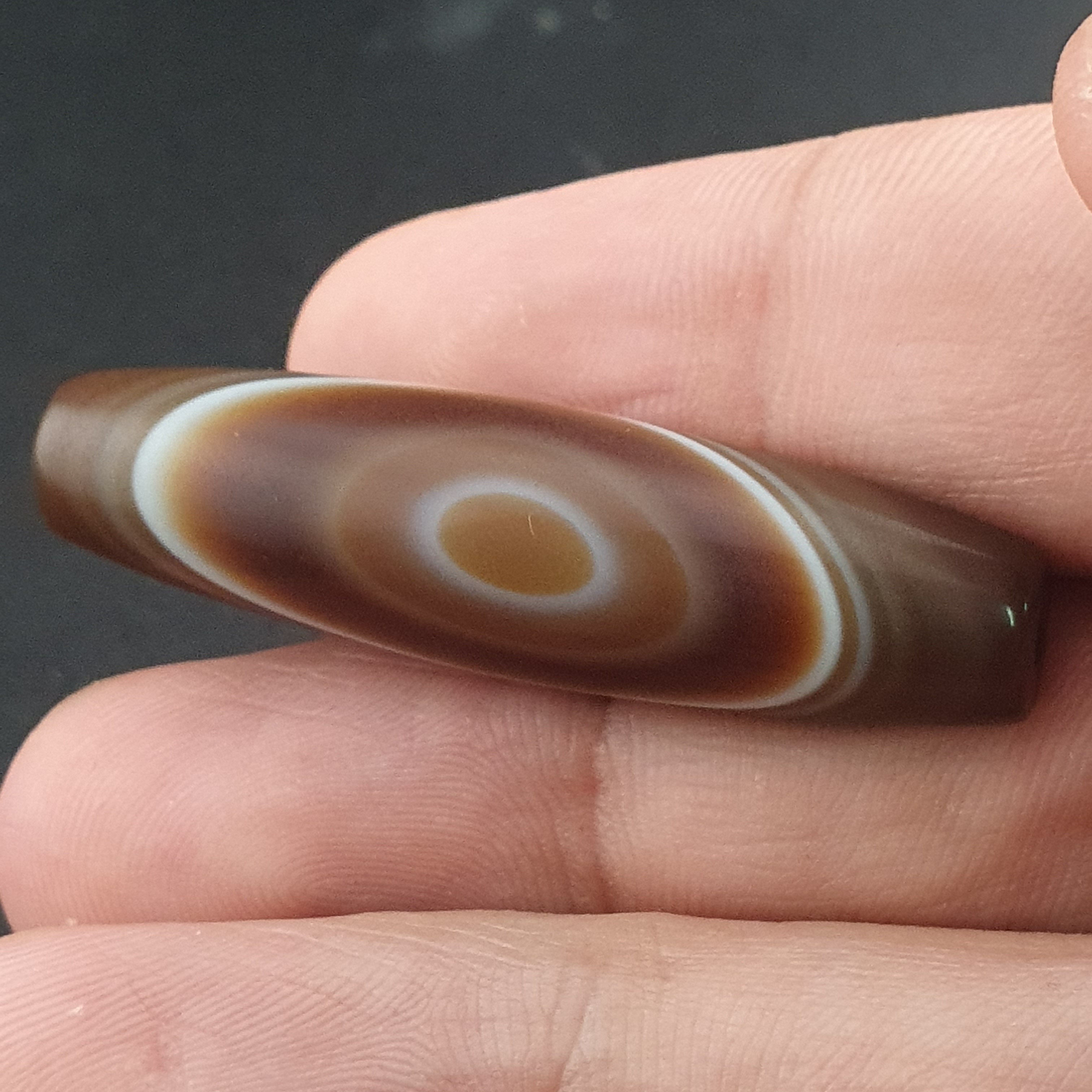 Vintage Yemeni Suliemani Eye Agate Bead Amulet