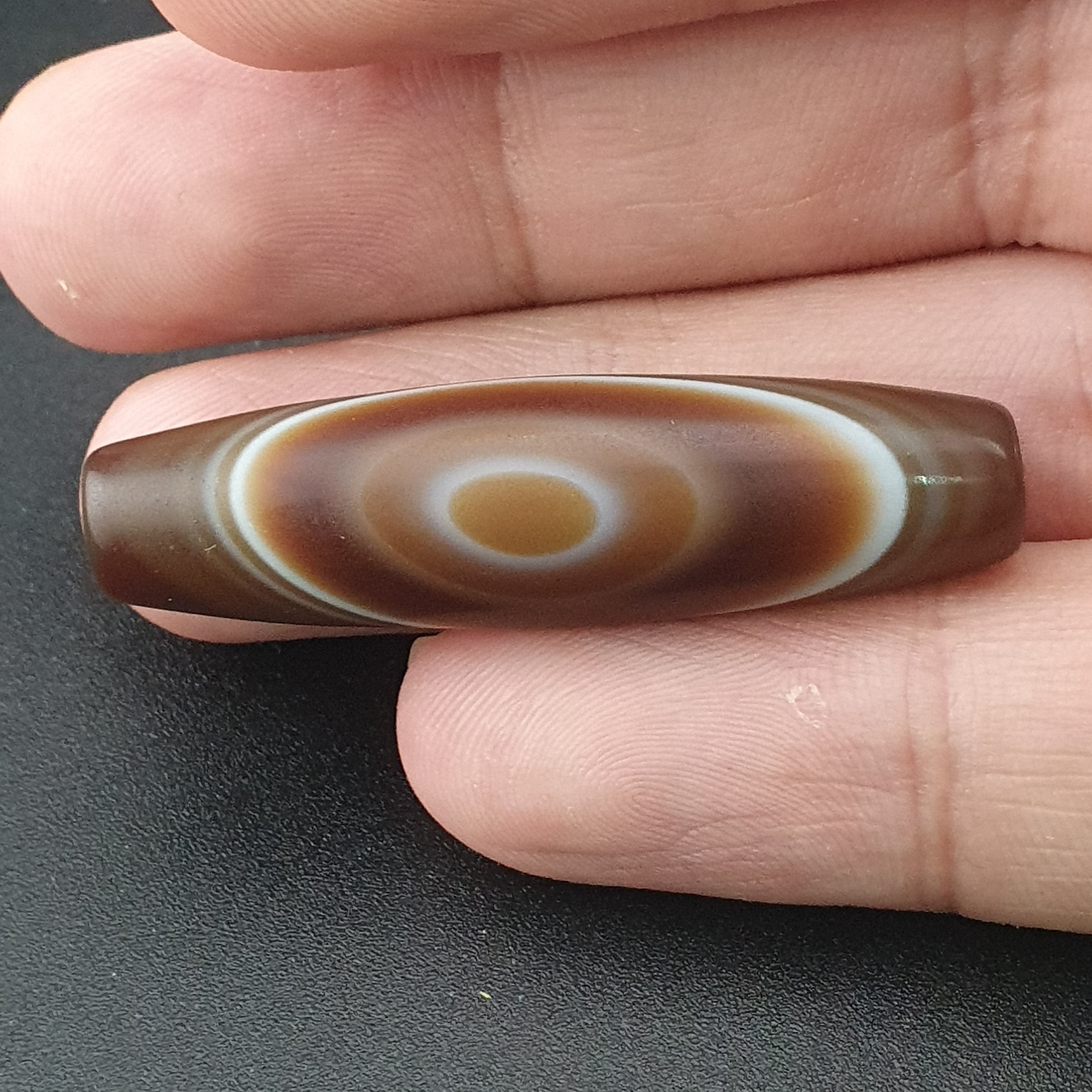 Vintage Yemeni Suliemani Eye Agate Bead Amulet