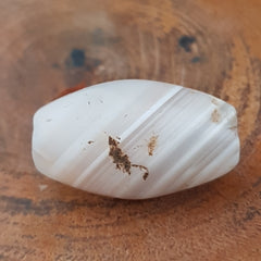 Ancient White Suliemani Agate Bead Amulet
