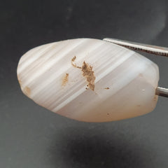 Ancient White Suliemani Agate Bead Amulet