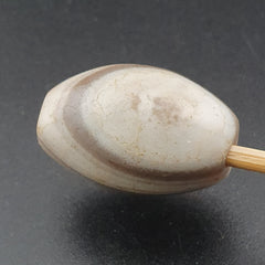 Ancient White Suliemani Eye Agate Bead Amulet