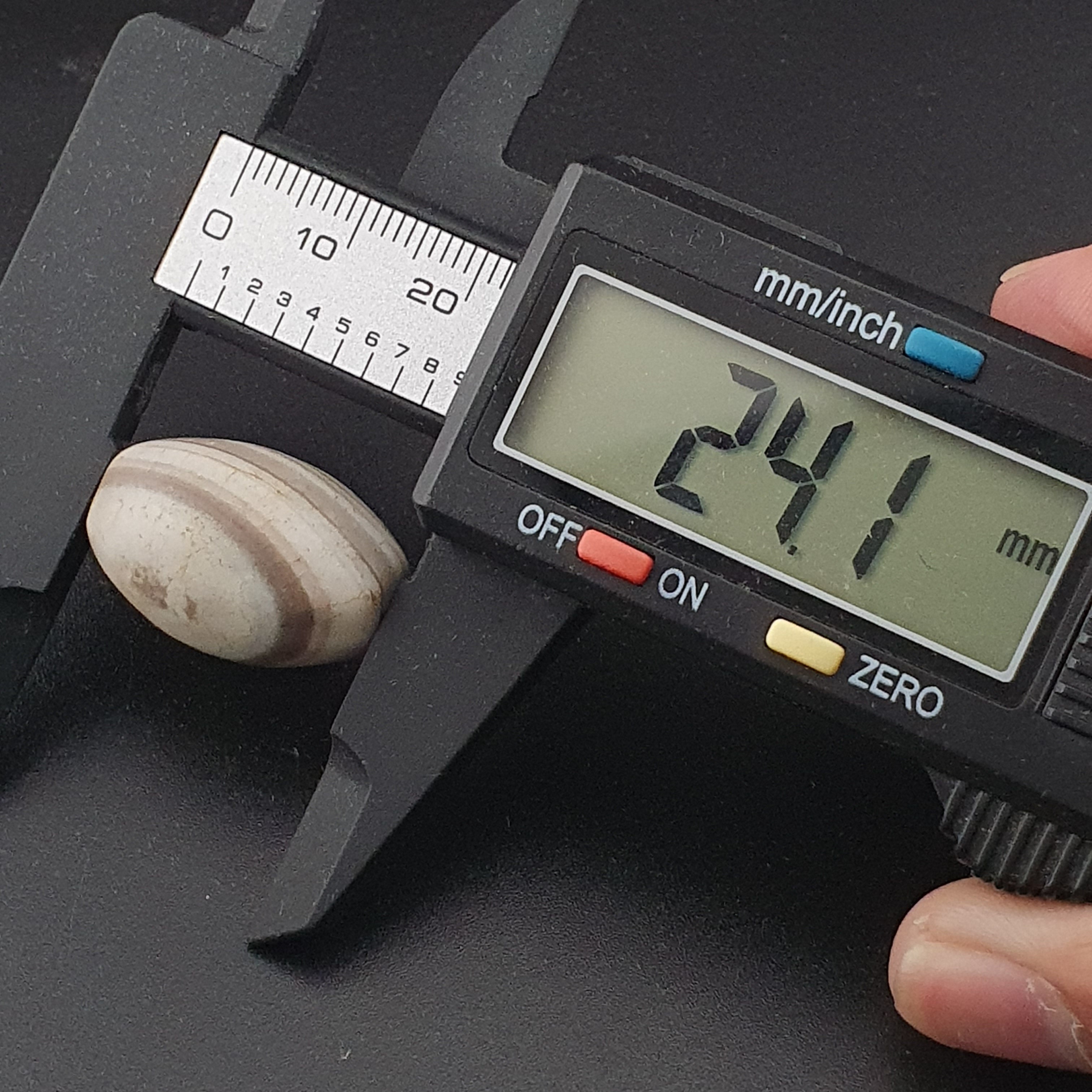 Ancient White Suliemani Eye Agate Bead Amulet