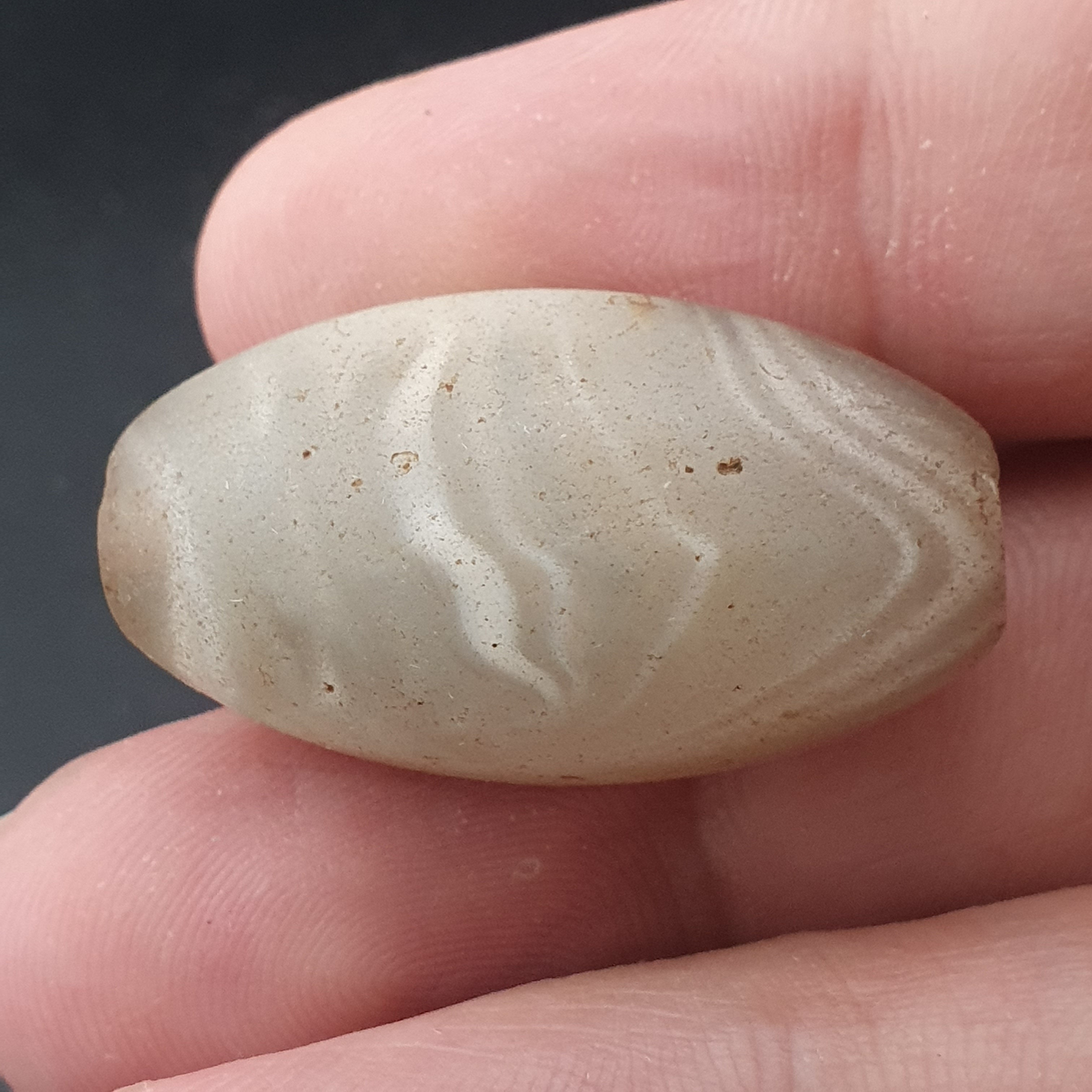 Ancient Natural Pattern Suliemani Agate Amulet