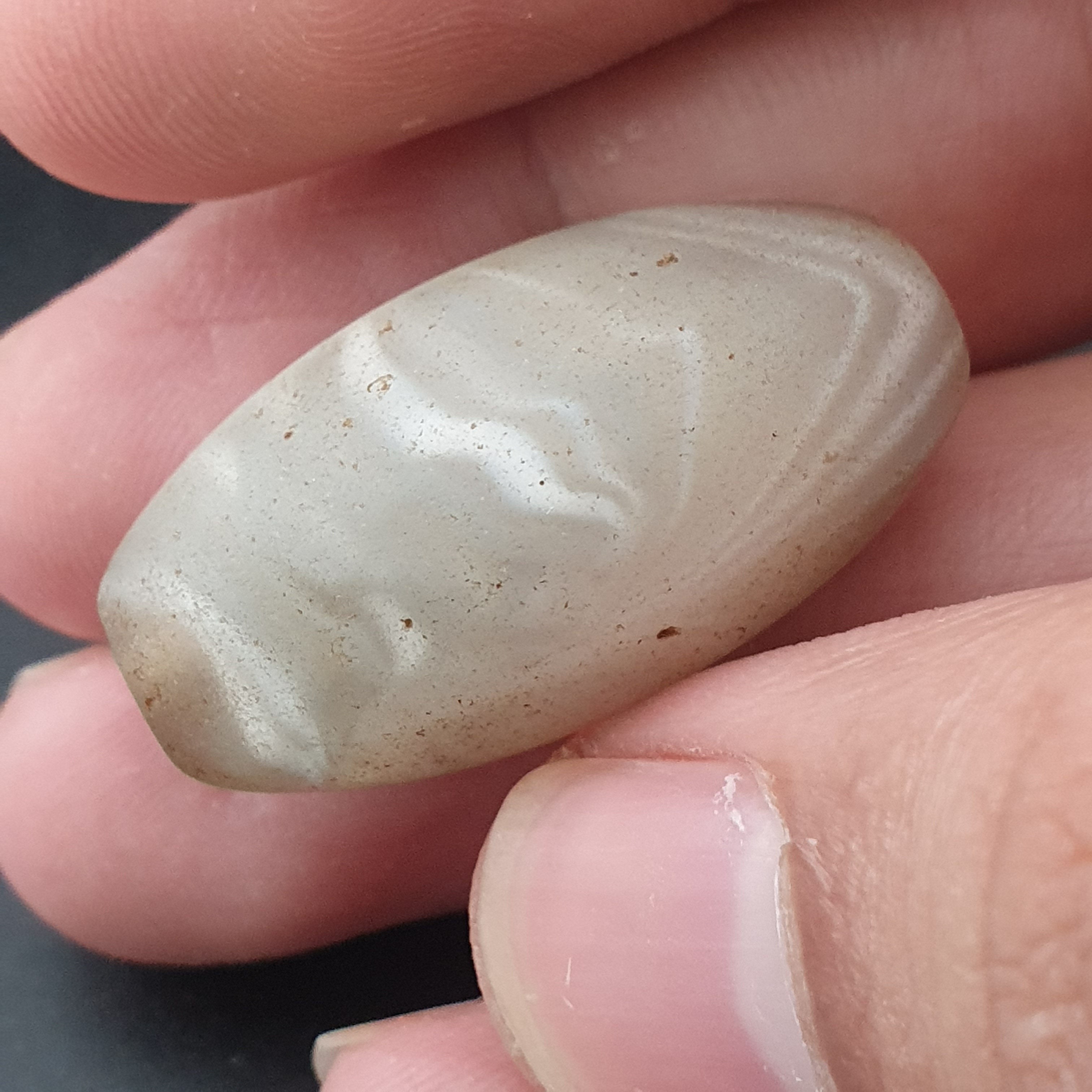 Ancient Natural Pattern Suliemani Agate Amulet