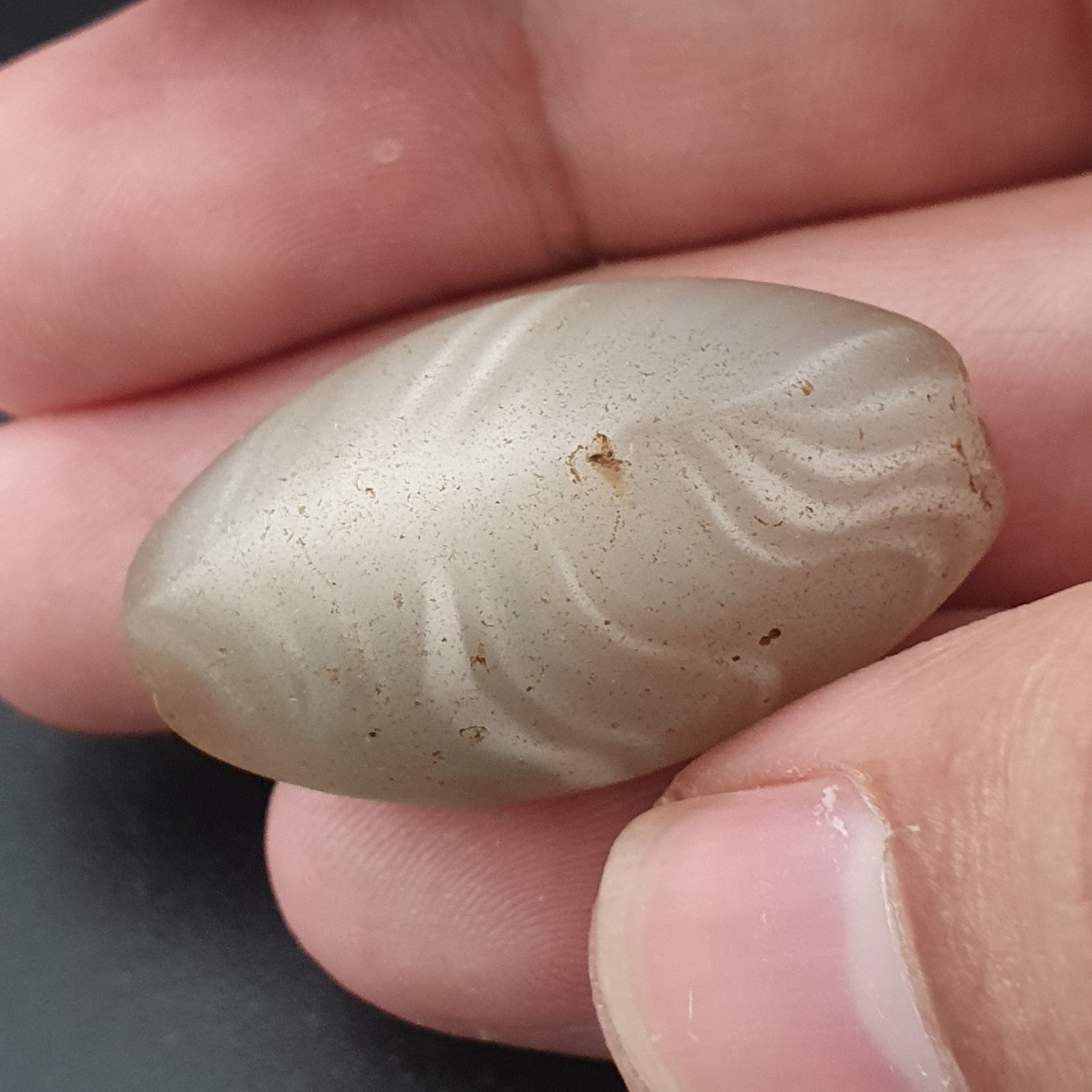 Ancient Natural Pattern Suliemani Agate Amulet