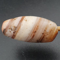 Rare Ancient Natural Stripe Pattern Eye Agate Bead Amulet