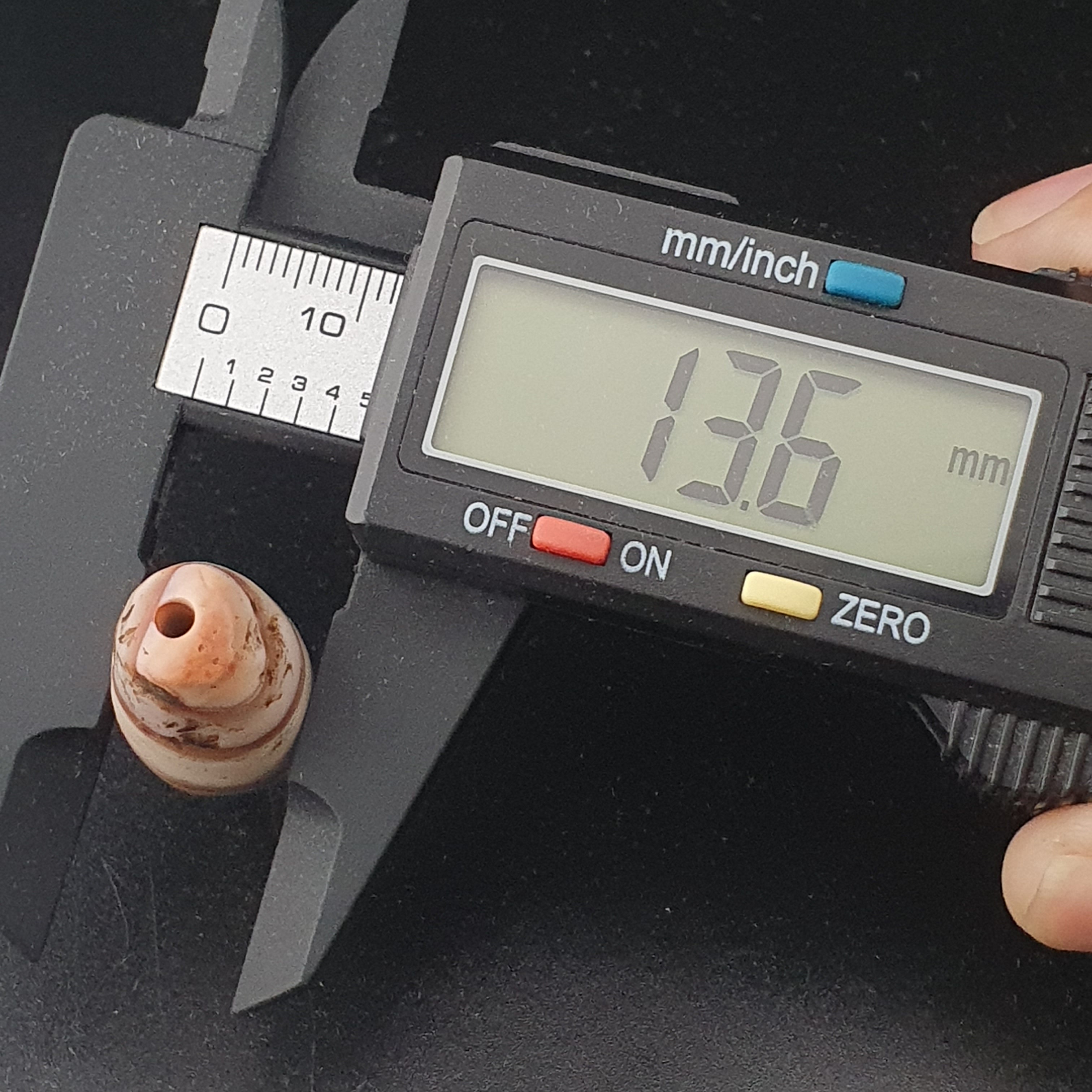 Rare Ancient Natural Stripe Pattern Eye Agate Bead Amulet