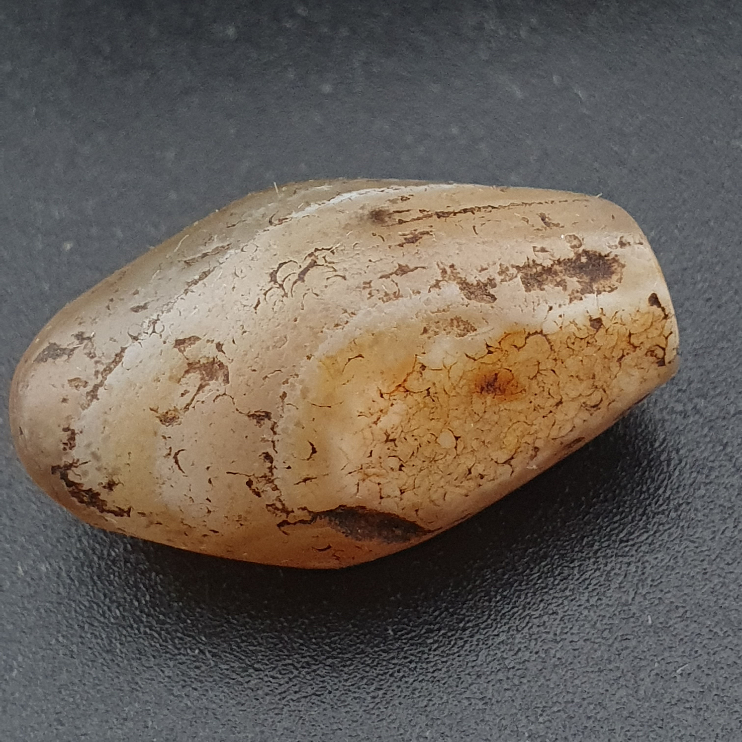 Ancient Old Natural Suleimani Eye Brown Agate Amulet