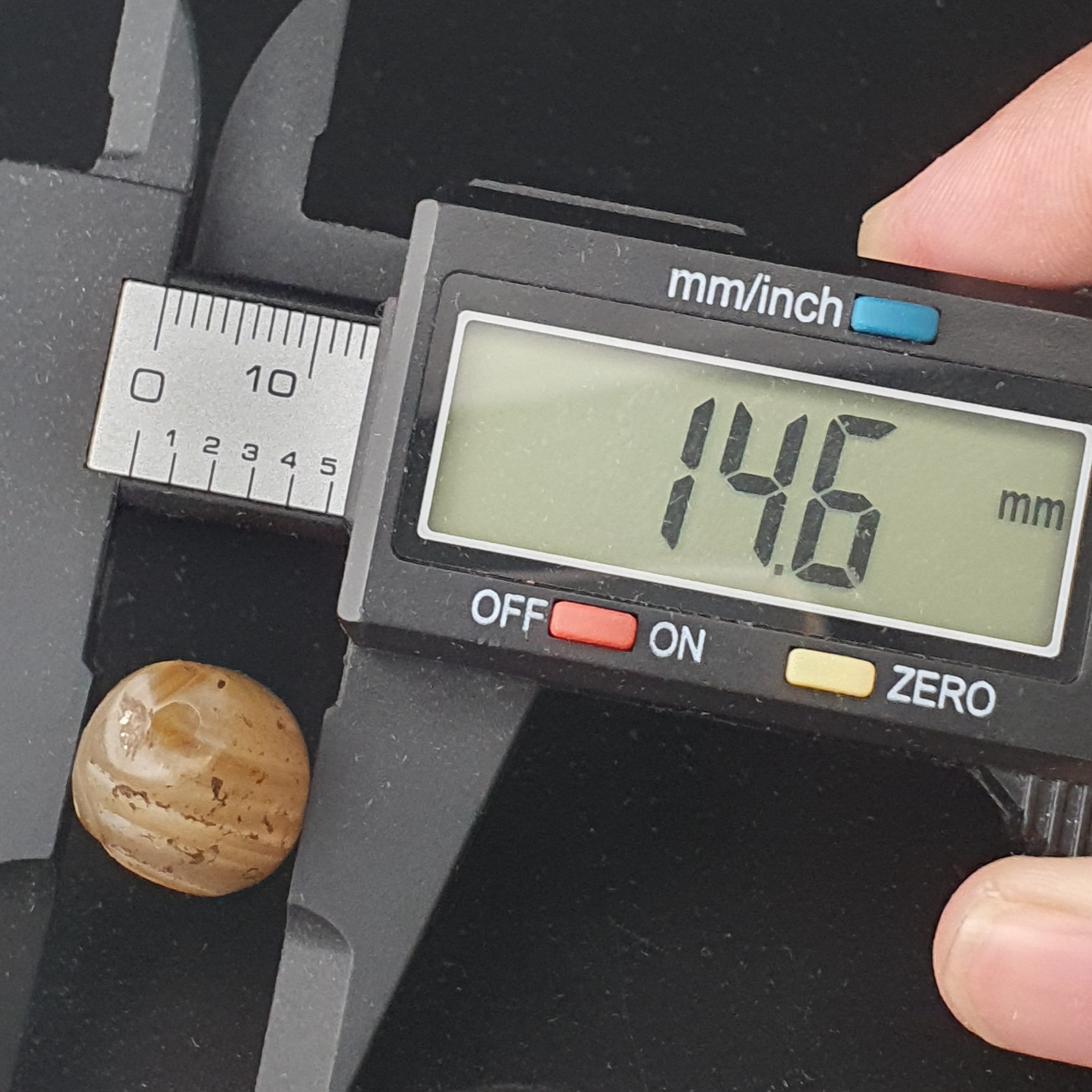 Ancient Old Natural Suleimani Eye Brown Agate Amulet