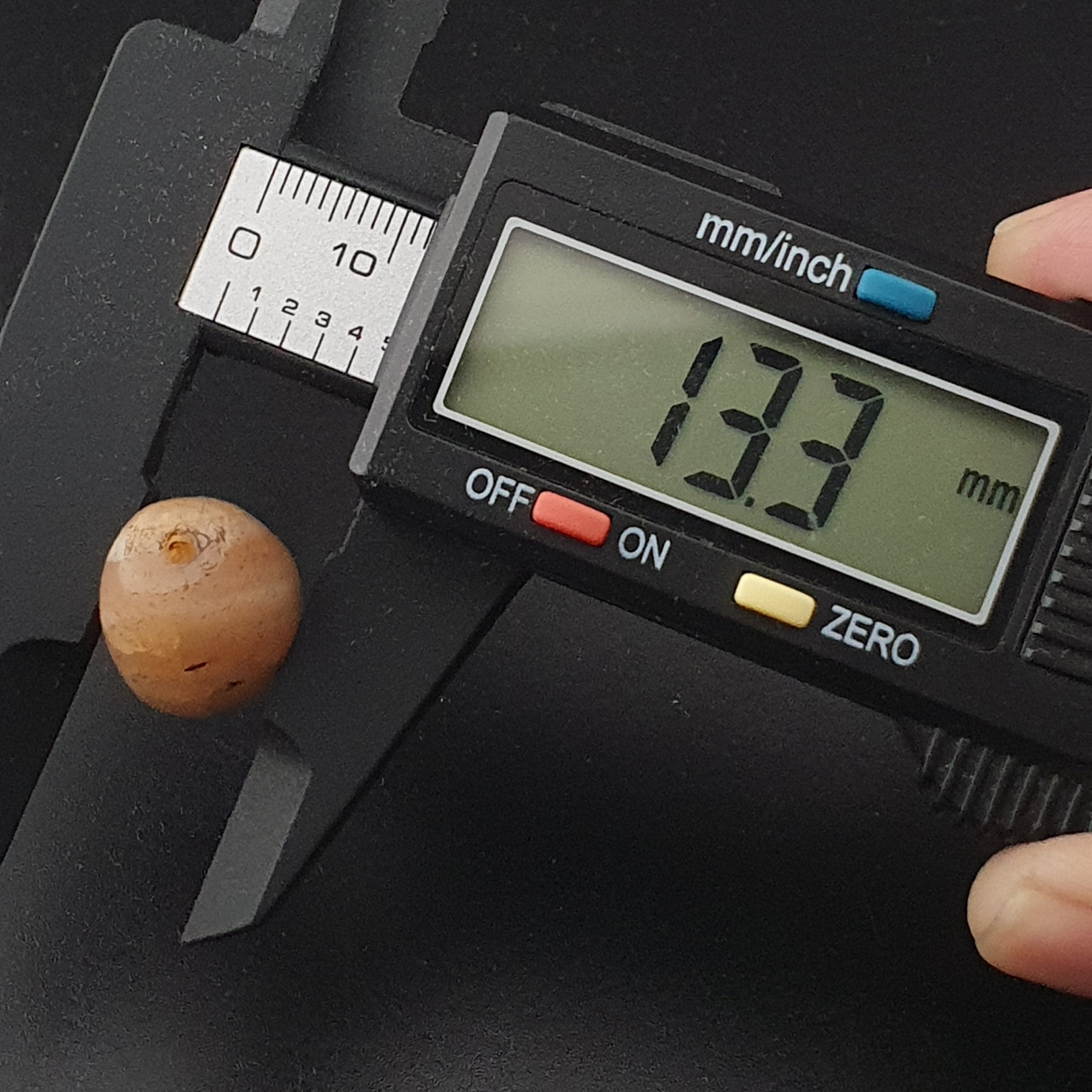 Ancient Natural Suliemani White Brown Old Agate Bead Amulet