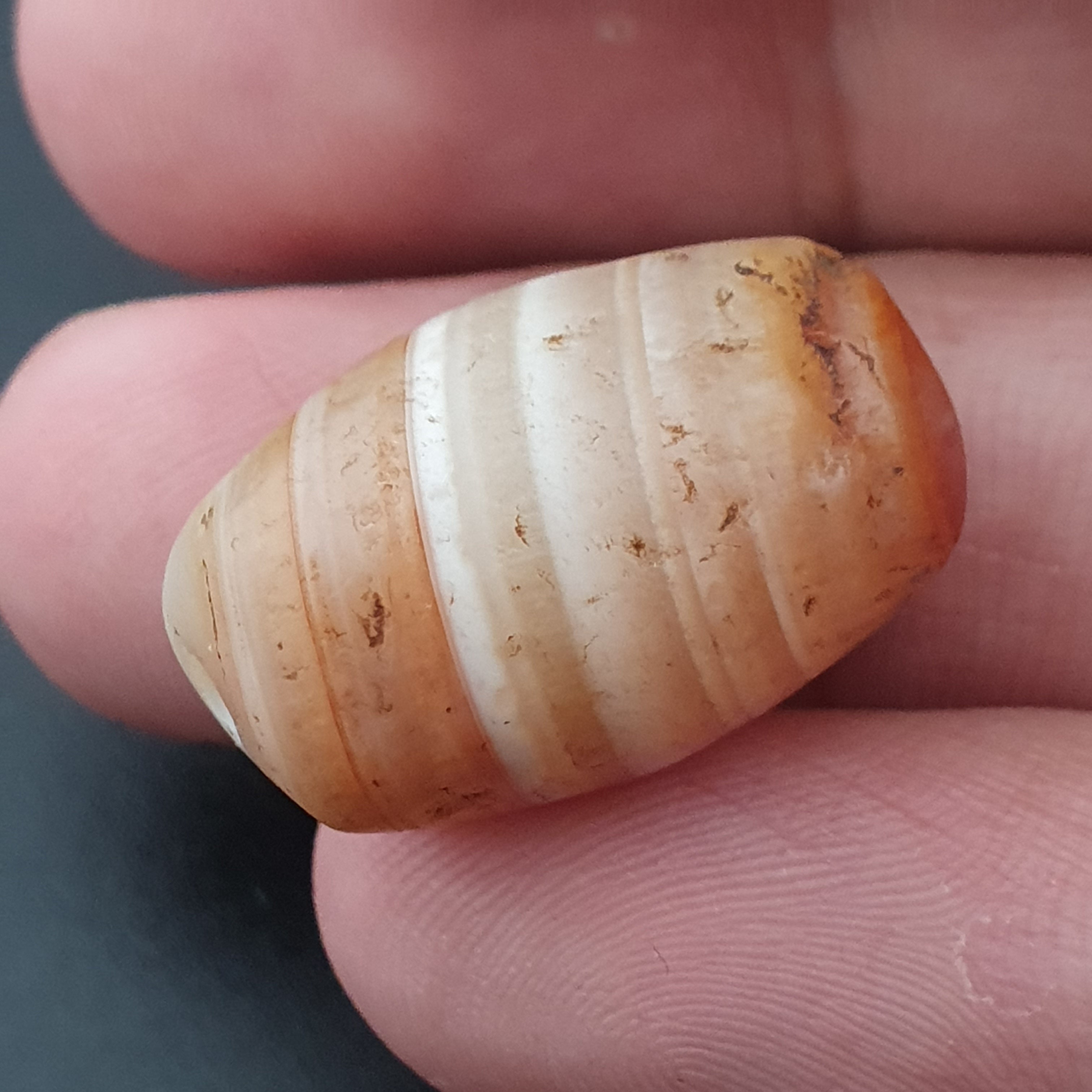 Ancient Natural Stripe Suliemani Eye Old Agate Bead Amulet