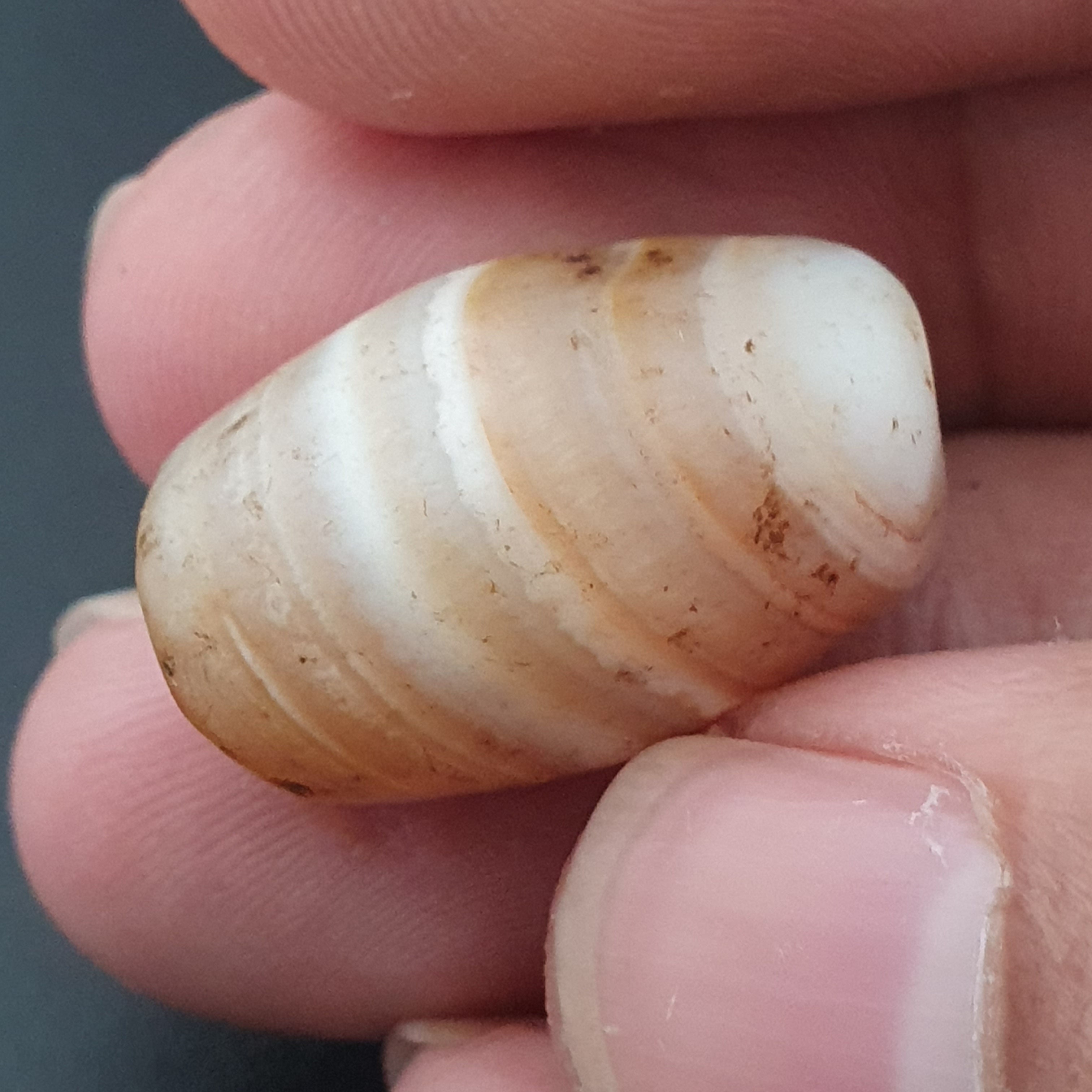 Ancient Natural Stripe Suliemani Eye Old Agate Bead Amulet