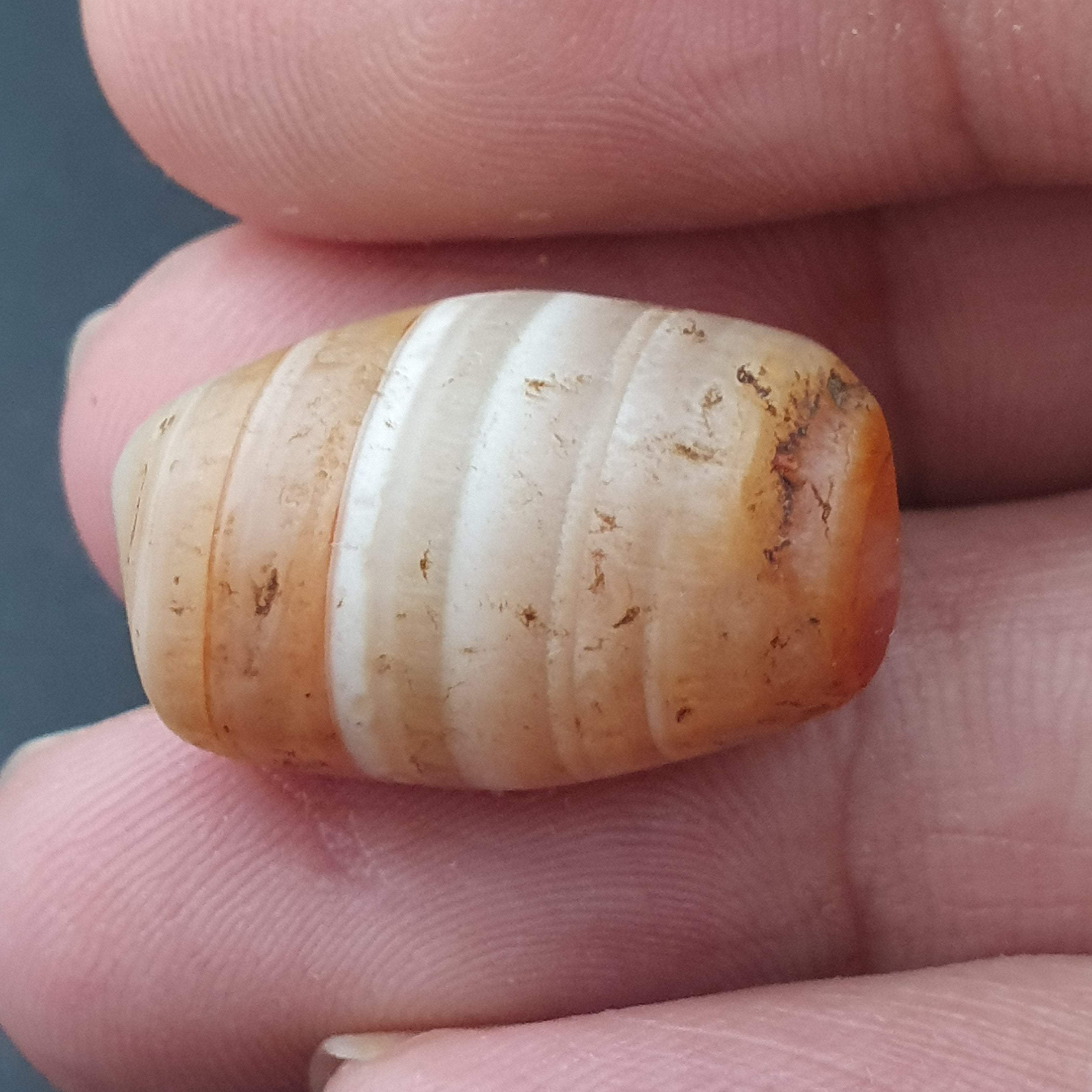 Ancient Natural Stripe Suliemani Eye Old Agate Bead Amulet
