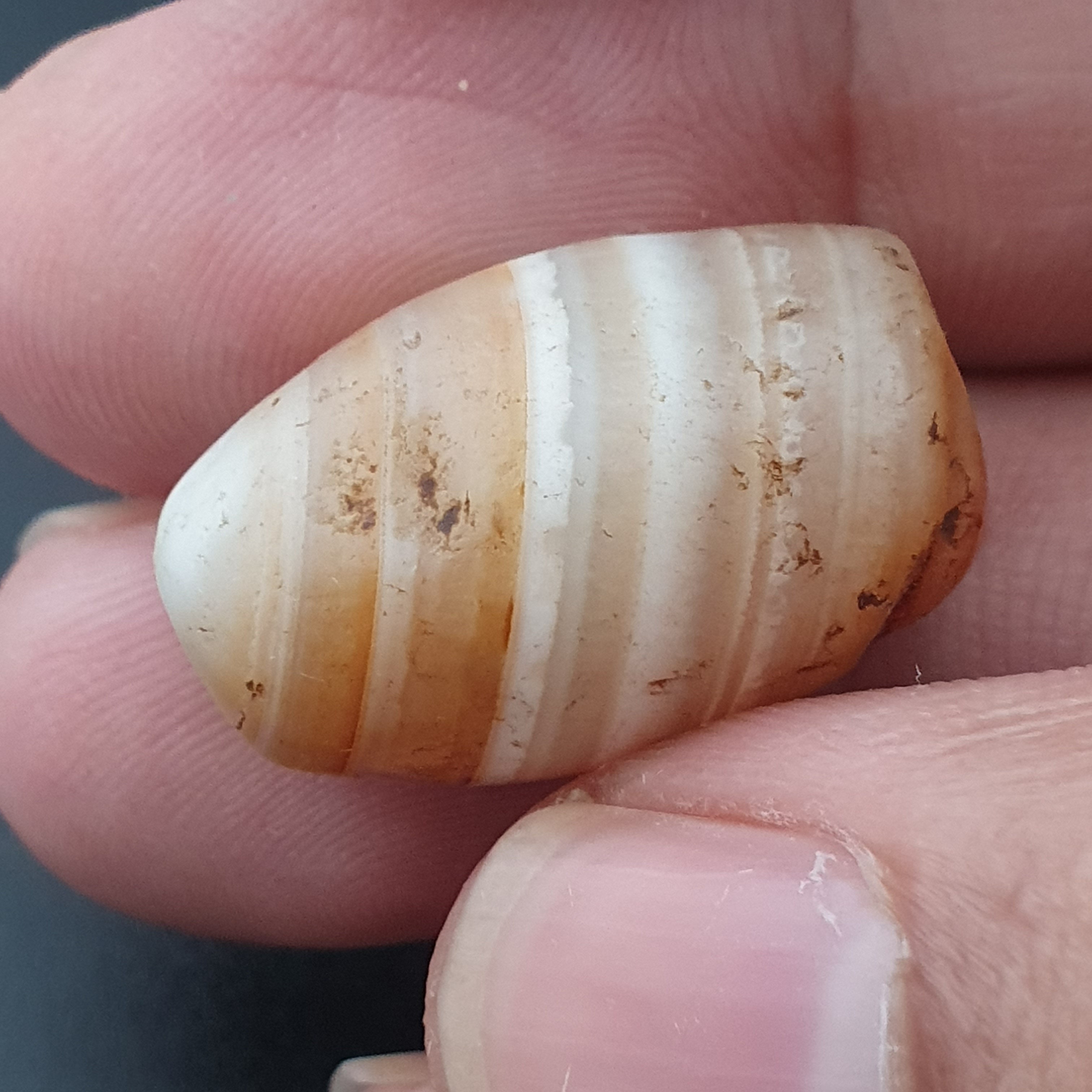 Ancient Natural Stripe Suliemani Eye Old Agate Bead Amulet