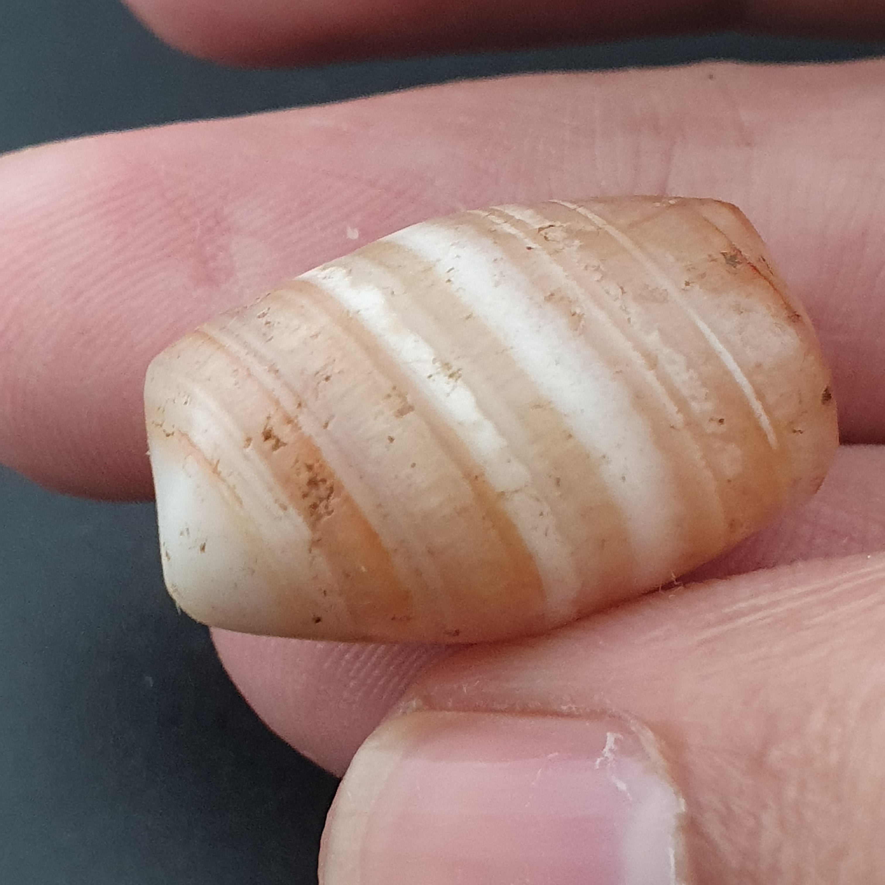 Ancient Natural Stripe Suliemani Eye Old Agate Bead Amulet