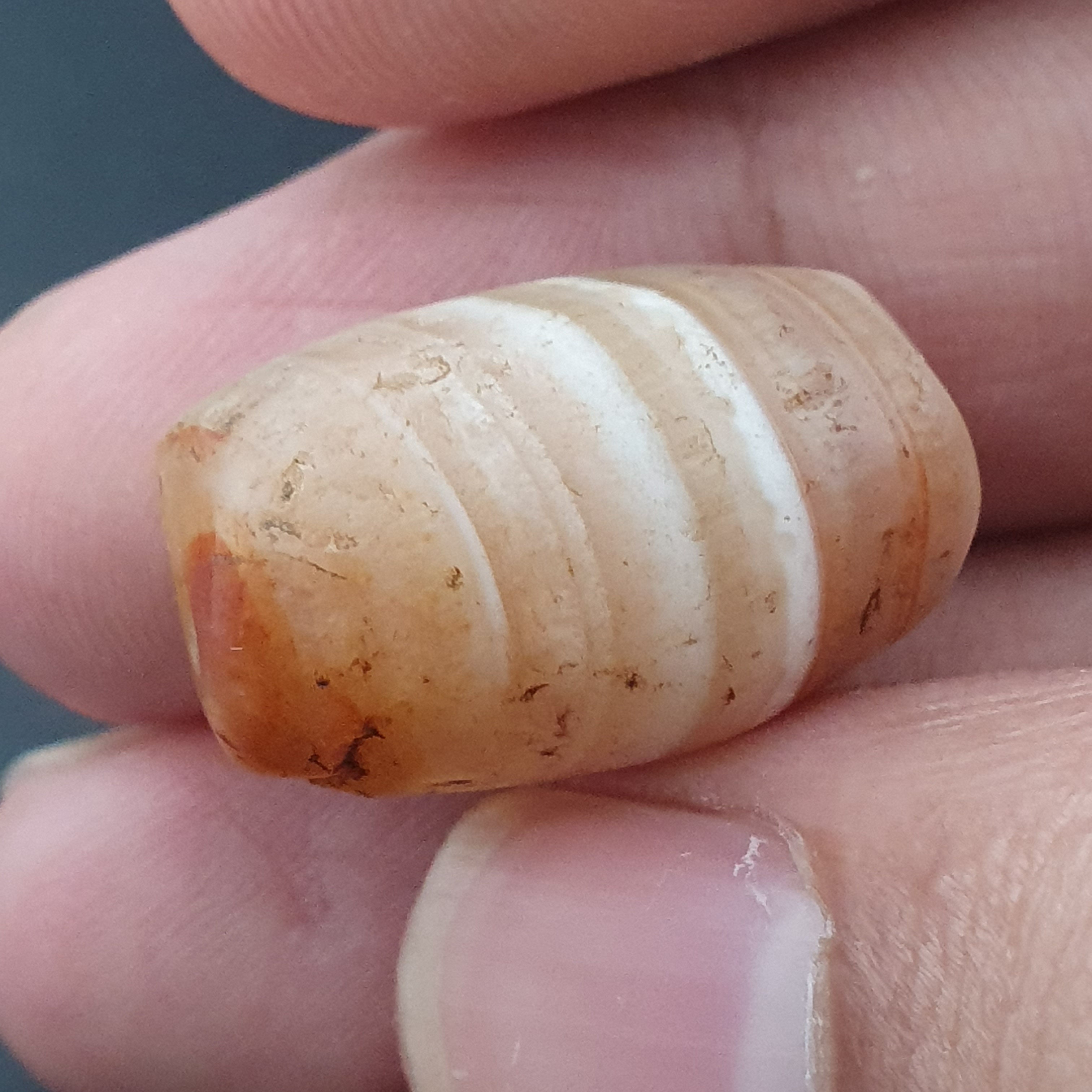 Ancient Natural Stripe Suliemani Eye Old Agate Bead Amulet