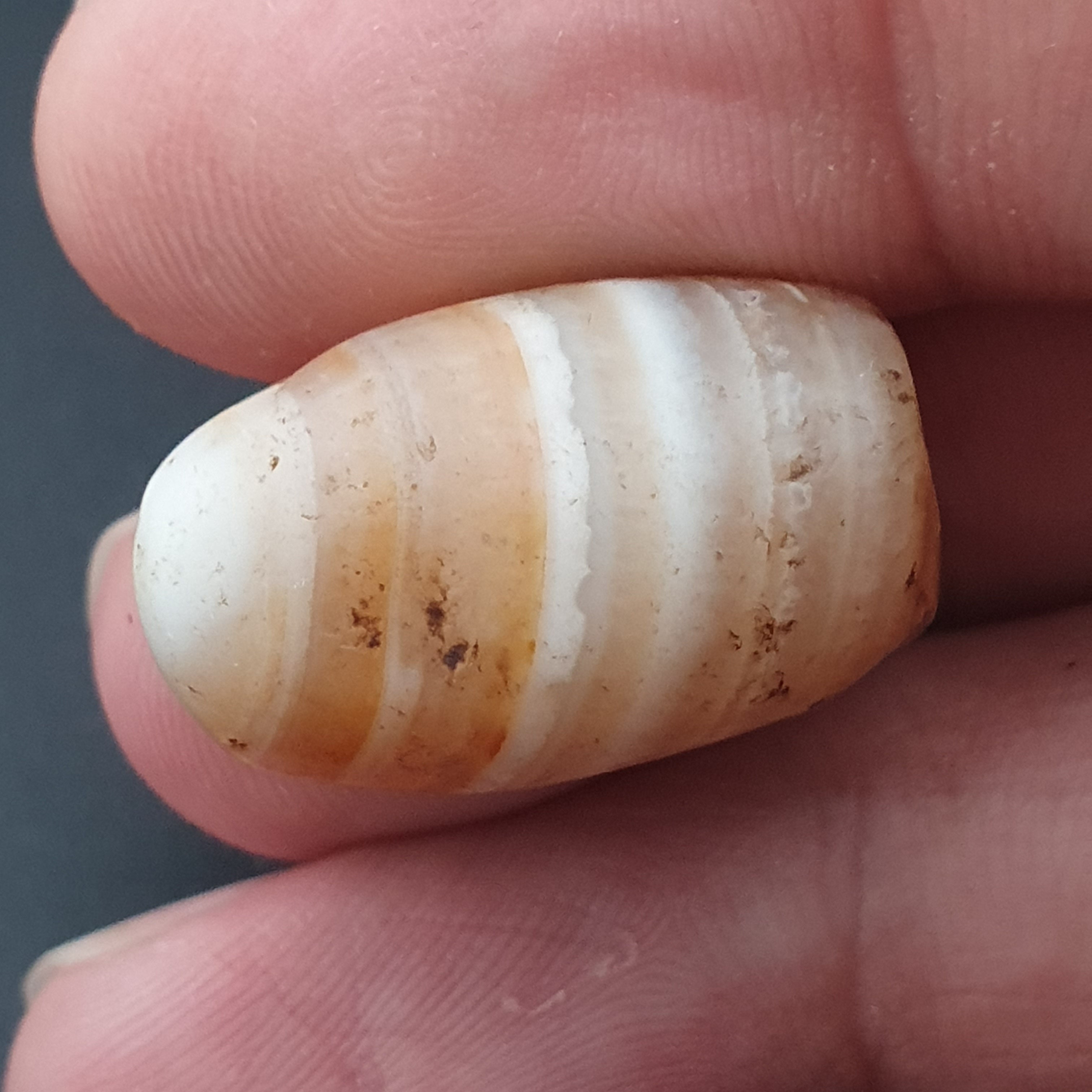 Ancient Natural Stripe Suliemani Eye Old Agate Bead Amulet