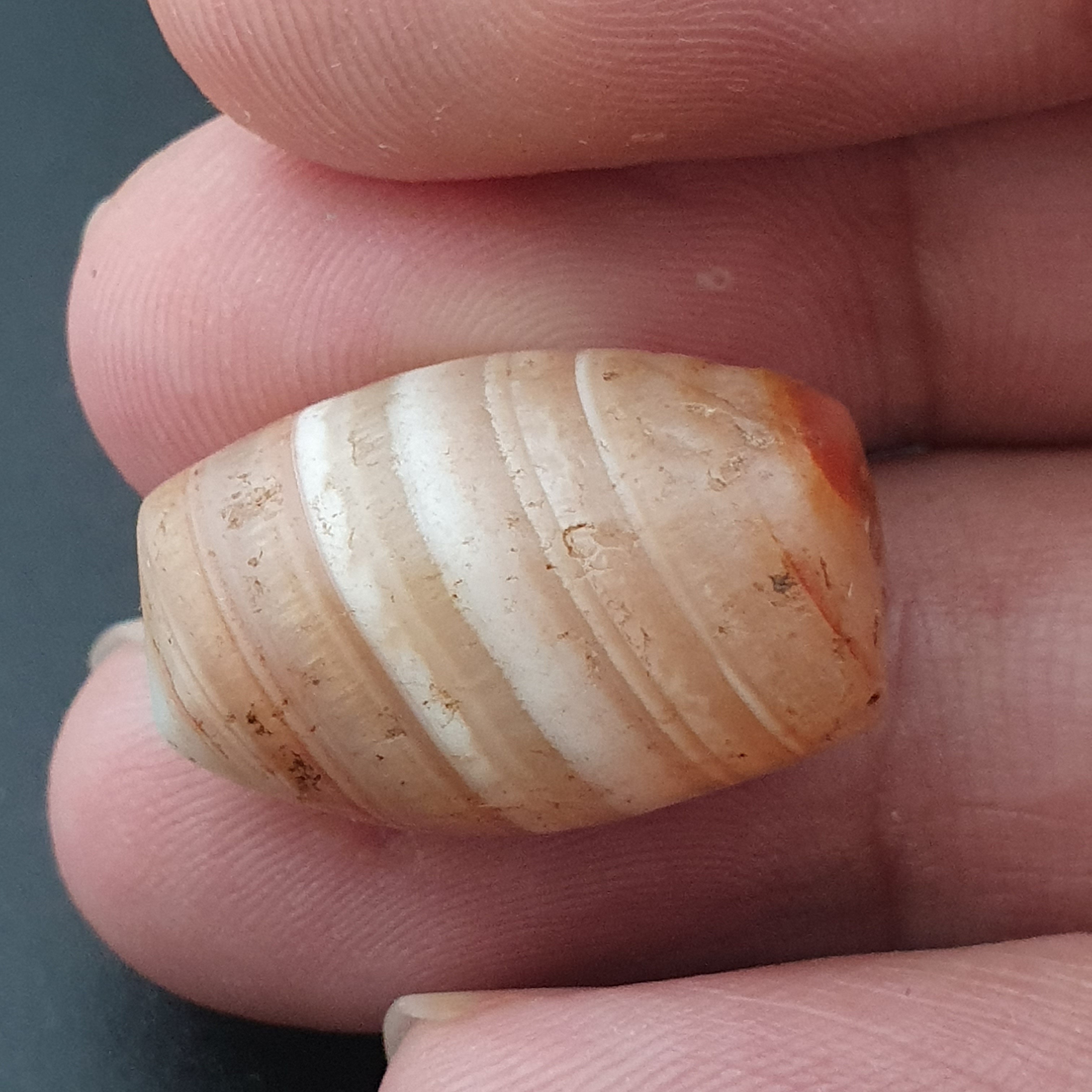 Ancient Natural Stripe Suliemani Eye Old Agate Bead Amulet