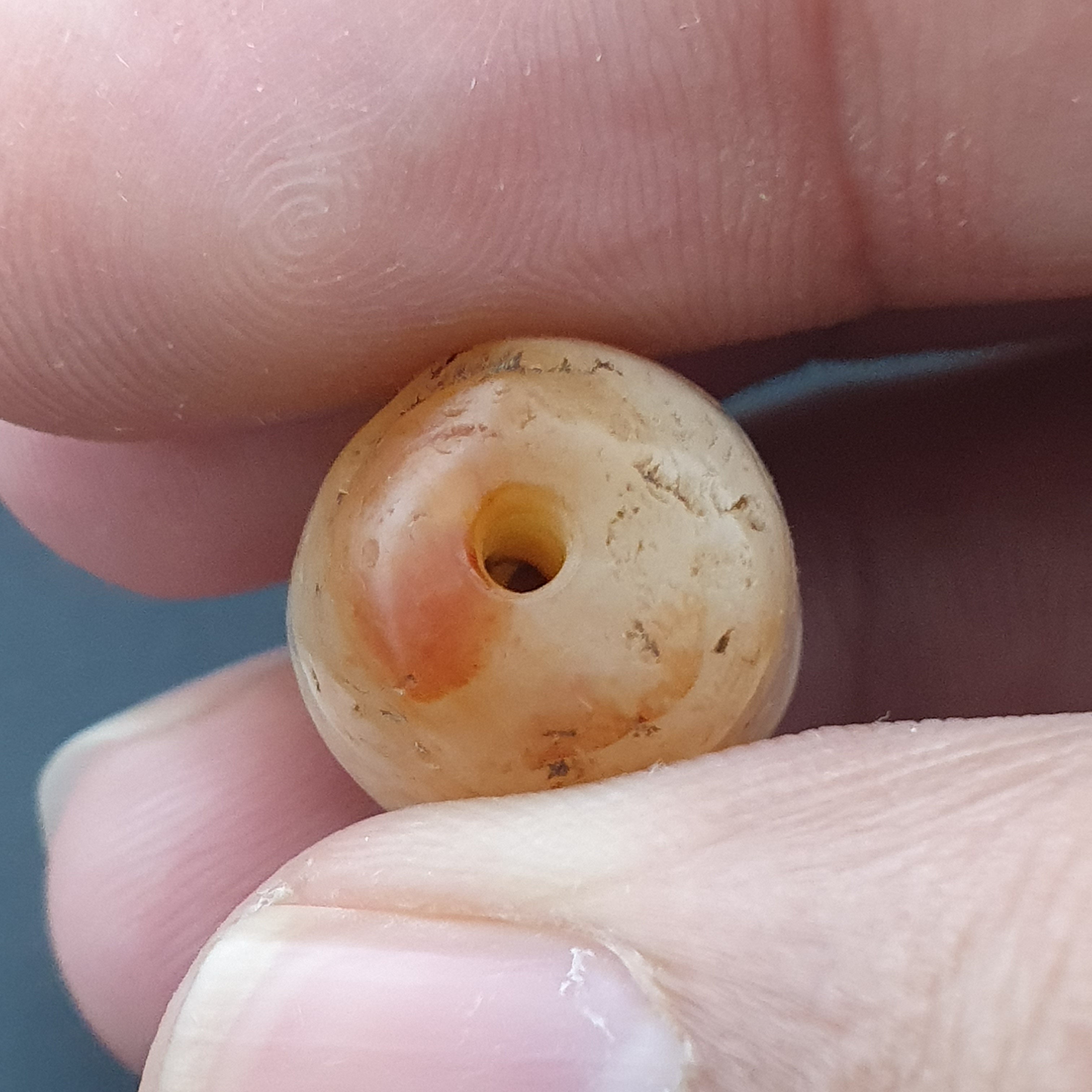 Ancient Natural Stripe Suliemani Eye Old Agate Bead Amulet