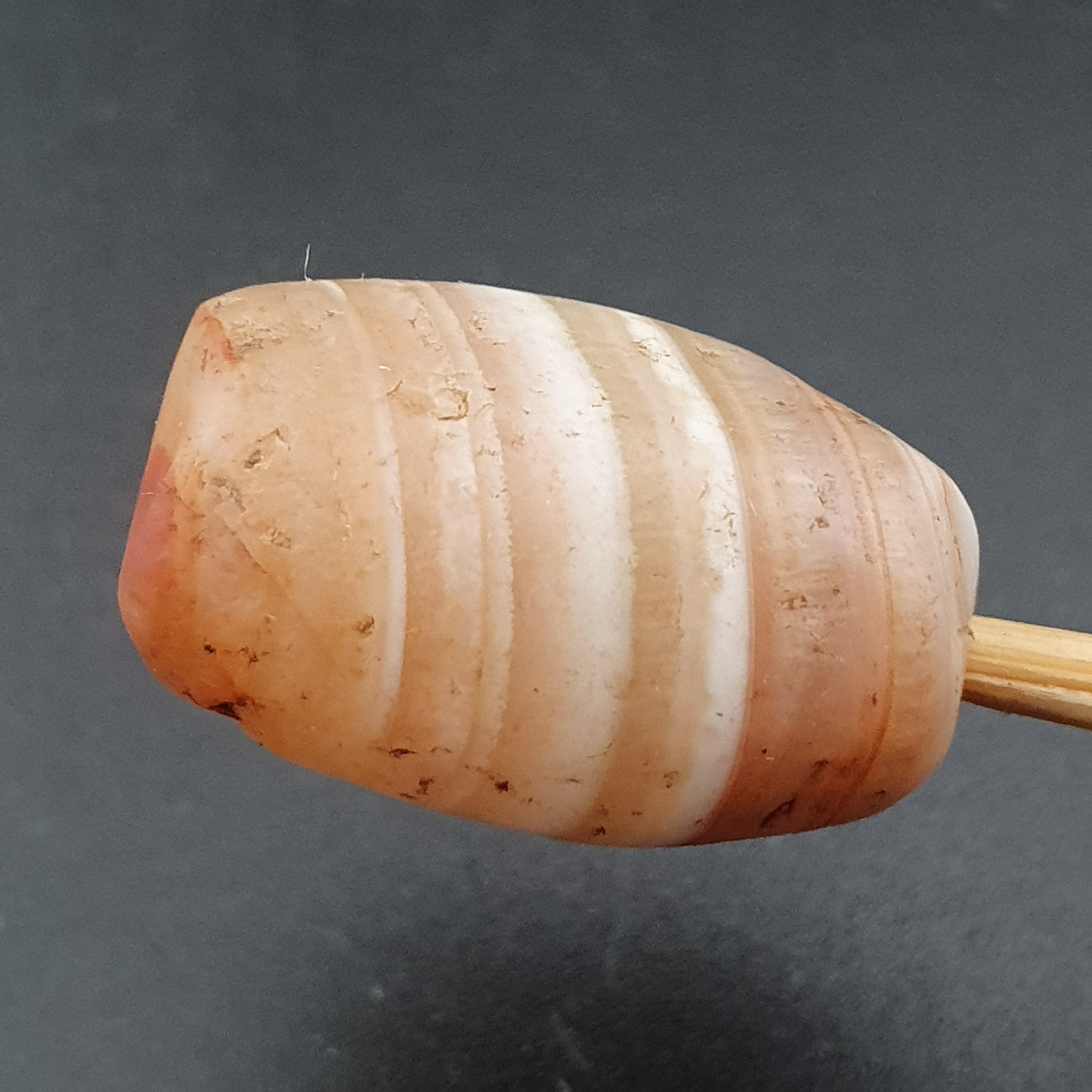 Ancient Natural Stripe Suliemani Eye Old Agate Bead Amulet