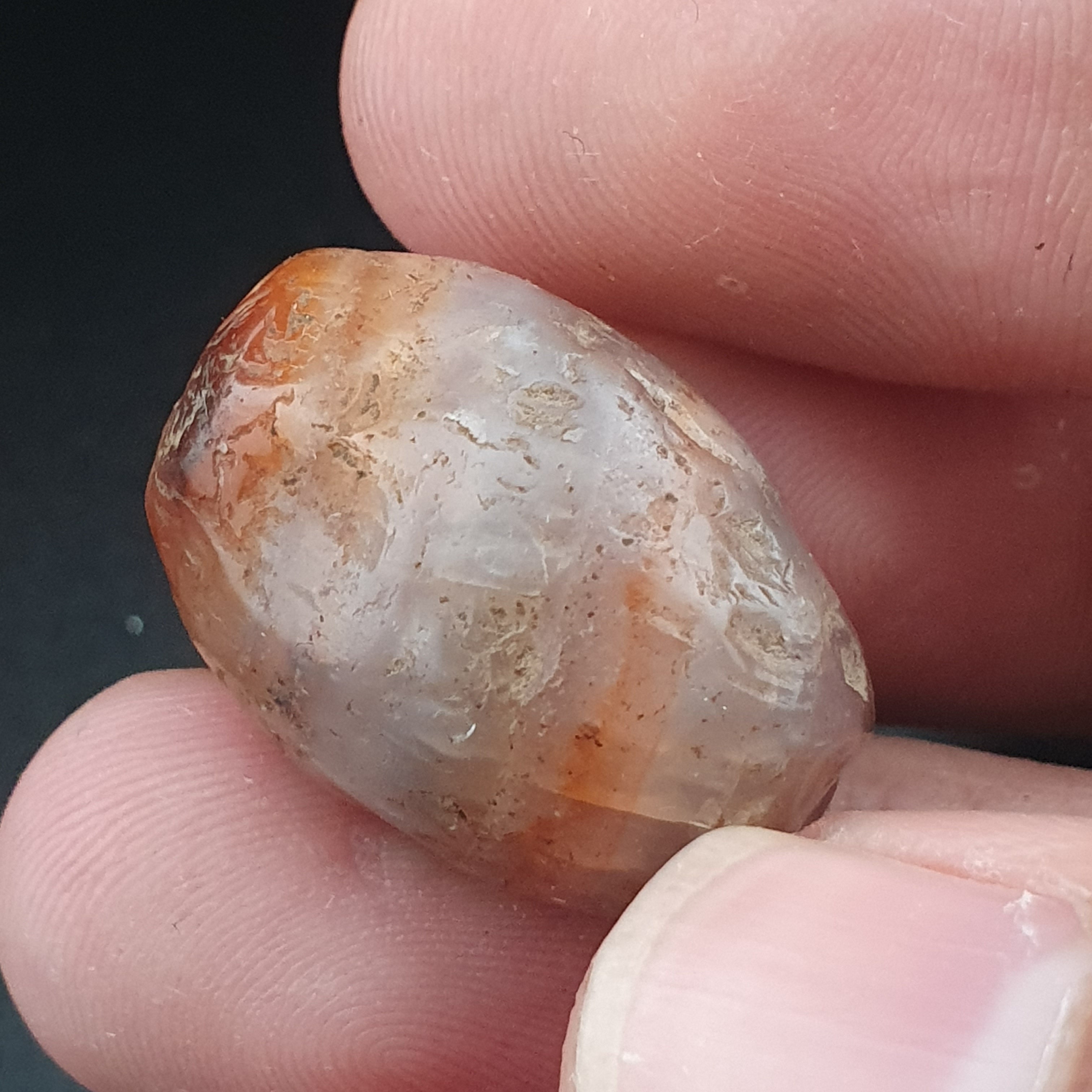 Ancient Reddish Brown Suleimani Agate Spiritual Amulet