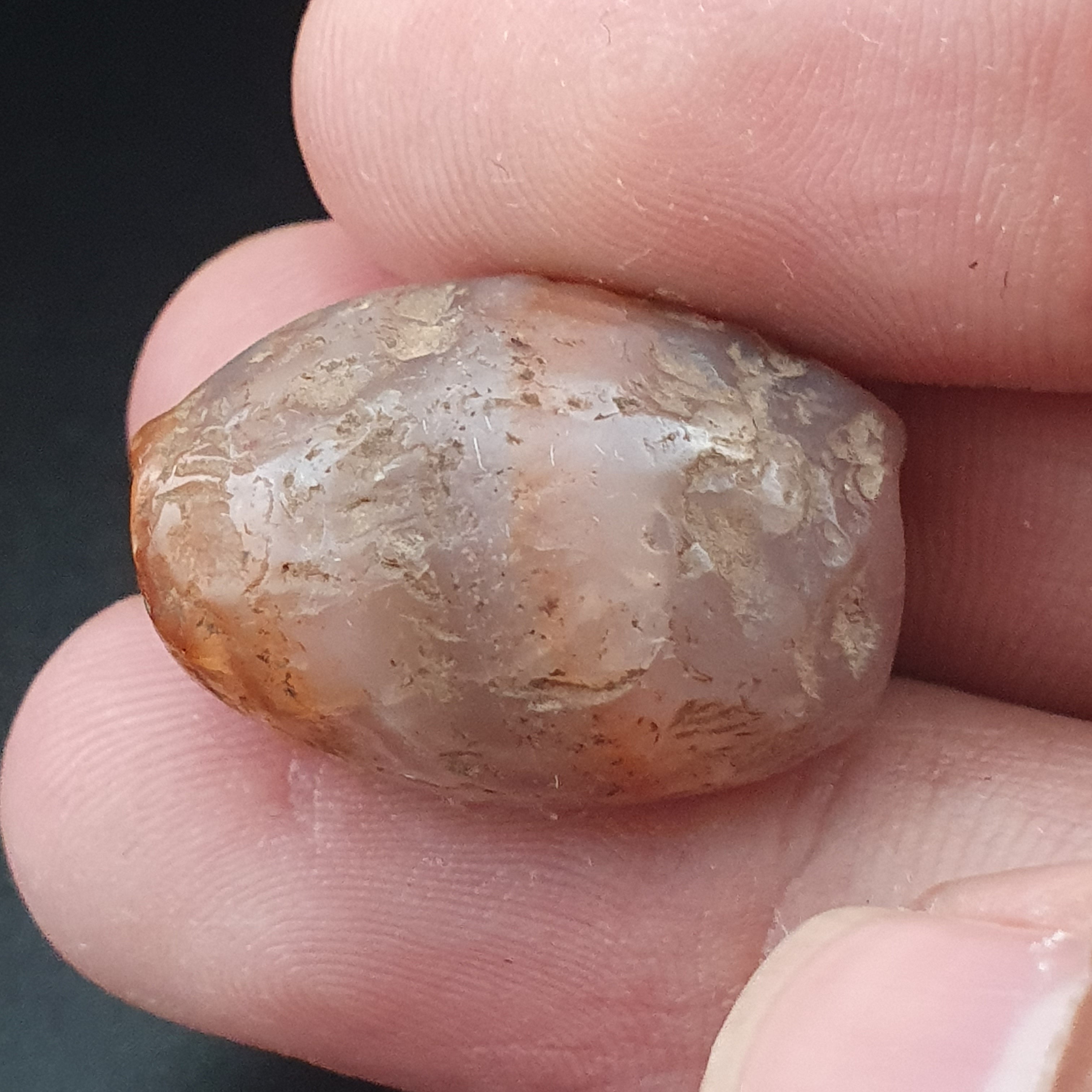 Ancient Reddish Brown Suleimani Agate Spiritual Amulet