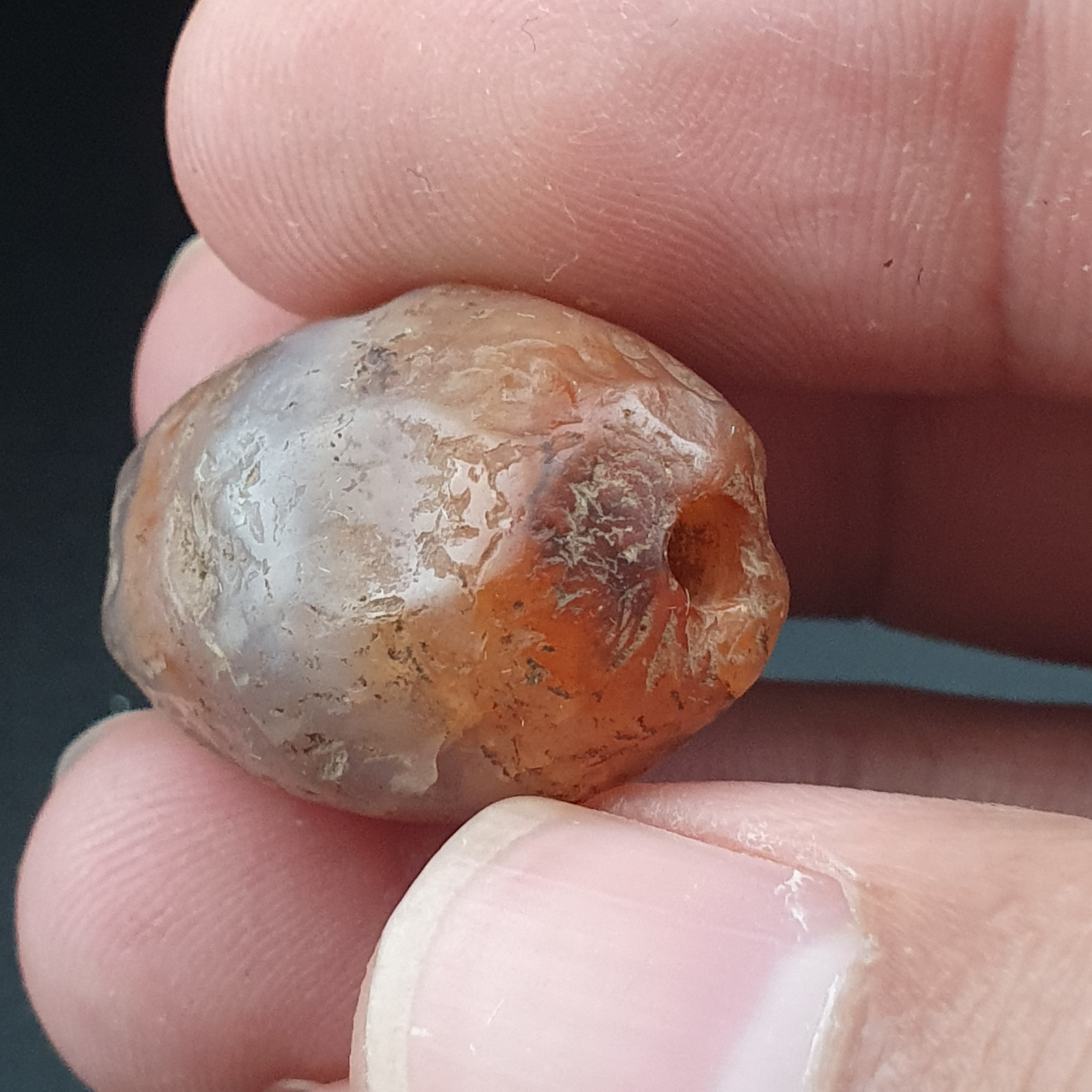 Ancient Reddish Brown Suleimani Agate Spiritual Amulet
