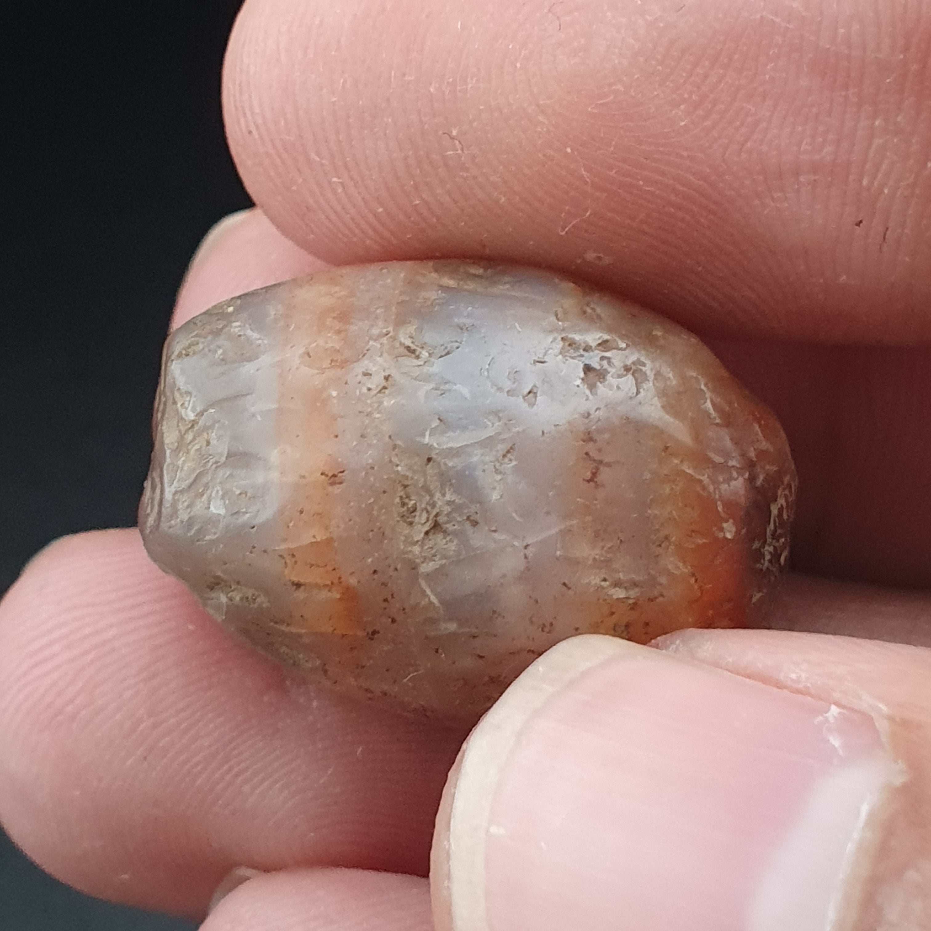 Ancient Reddish Brown Suleimani Agate Spiritual Amulet