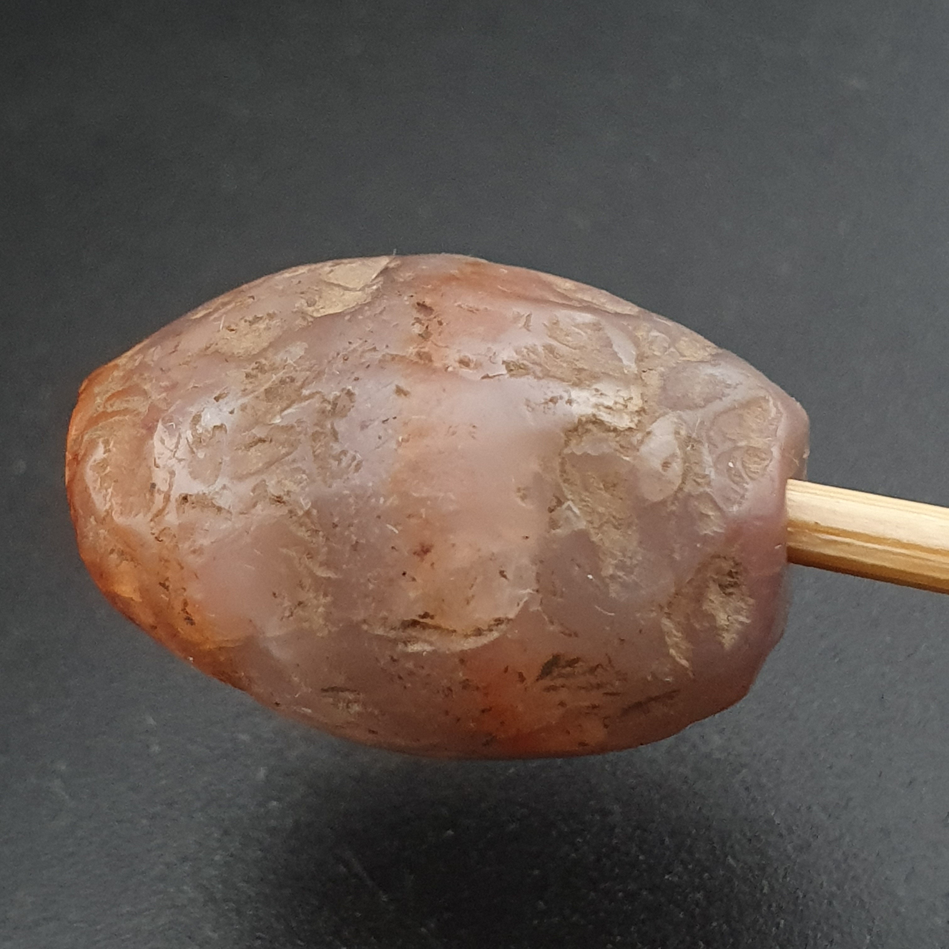 Ancient Reddish Brown Suleimani Agate Spiritual Amulet