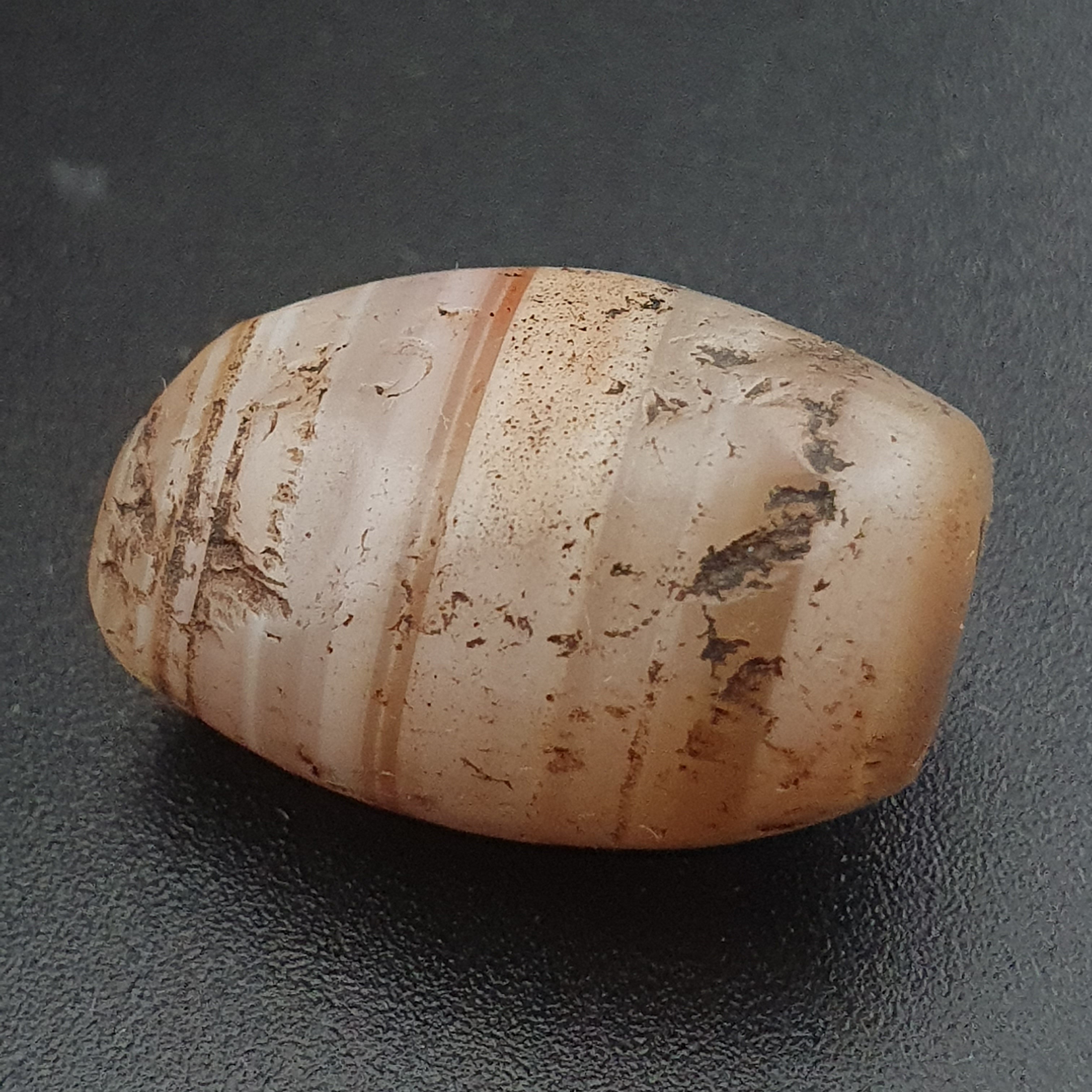 Ancient Suliemani Agate Amulet with Beautiful Stripes