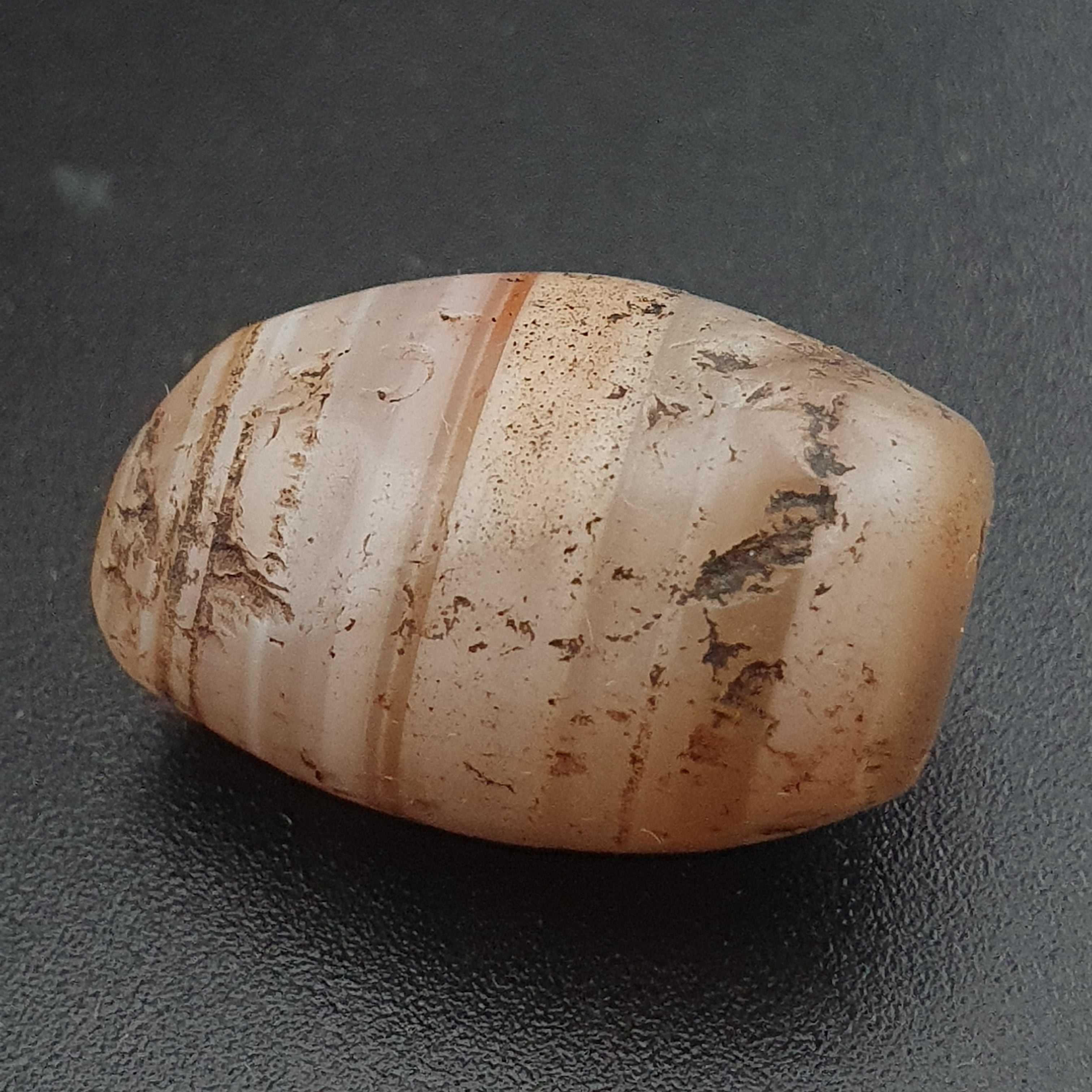 Ancient Suliemani Agate Amulet with Beautiful Stripes