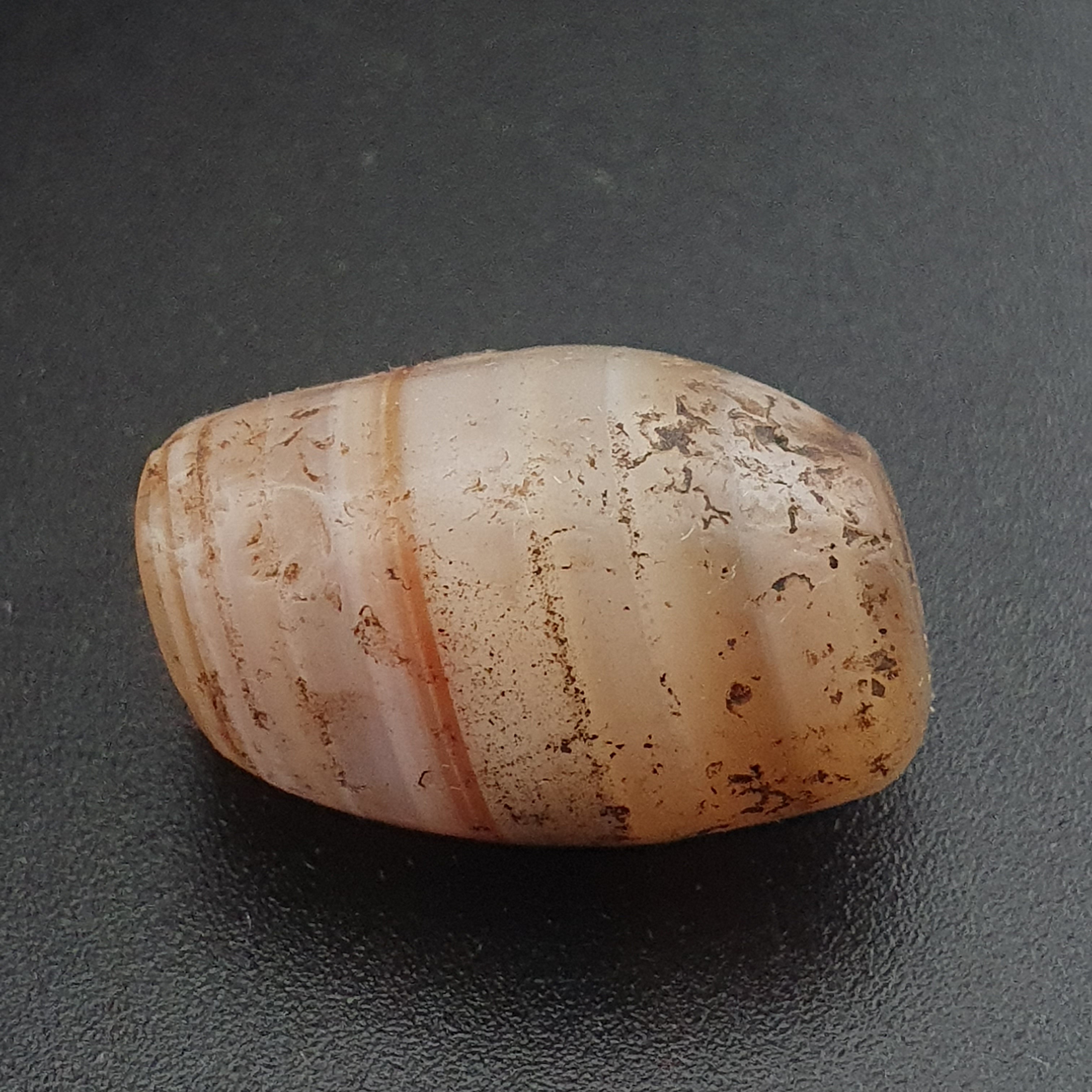 Ancient Suliemani Agate Amulet with Beautiful Stripes