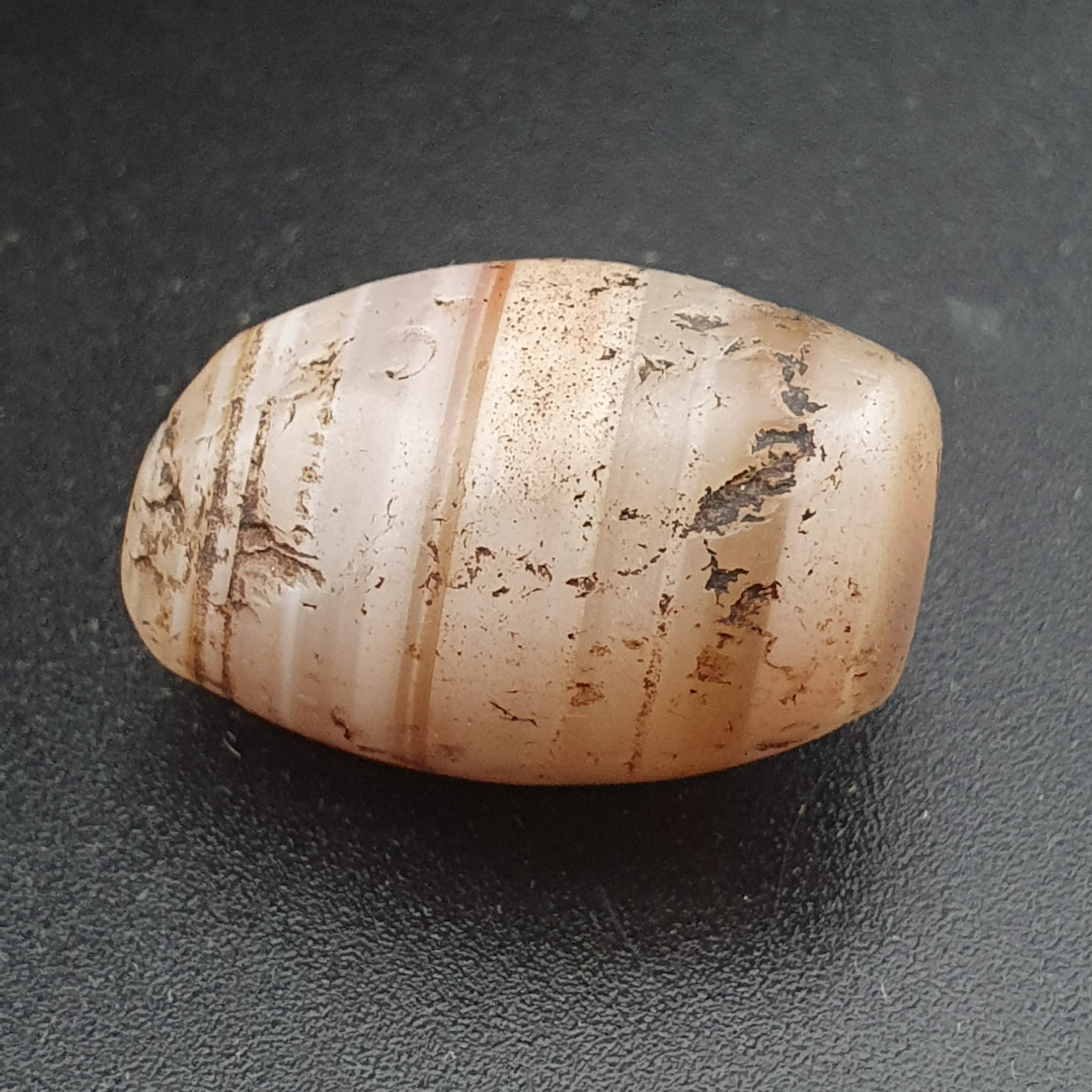 Ancient Suliemani Agate Amulet with Beautiful Stripes