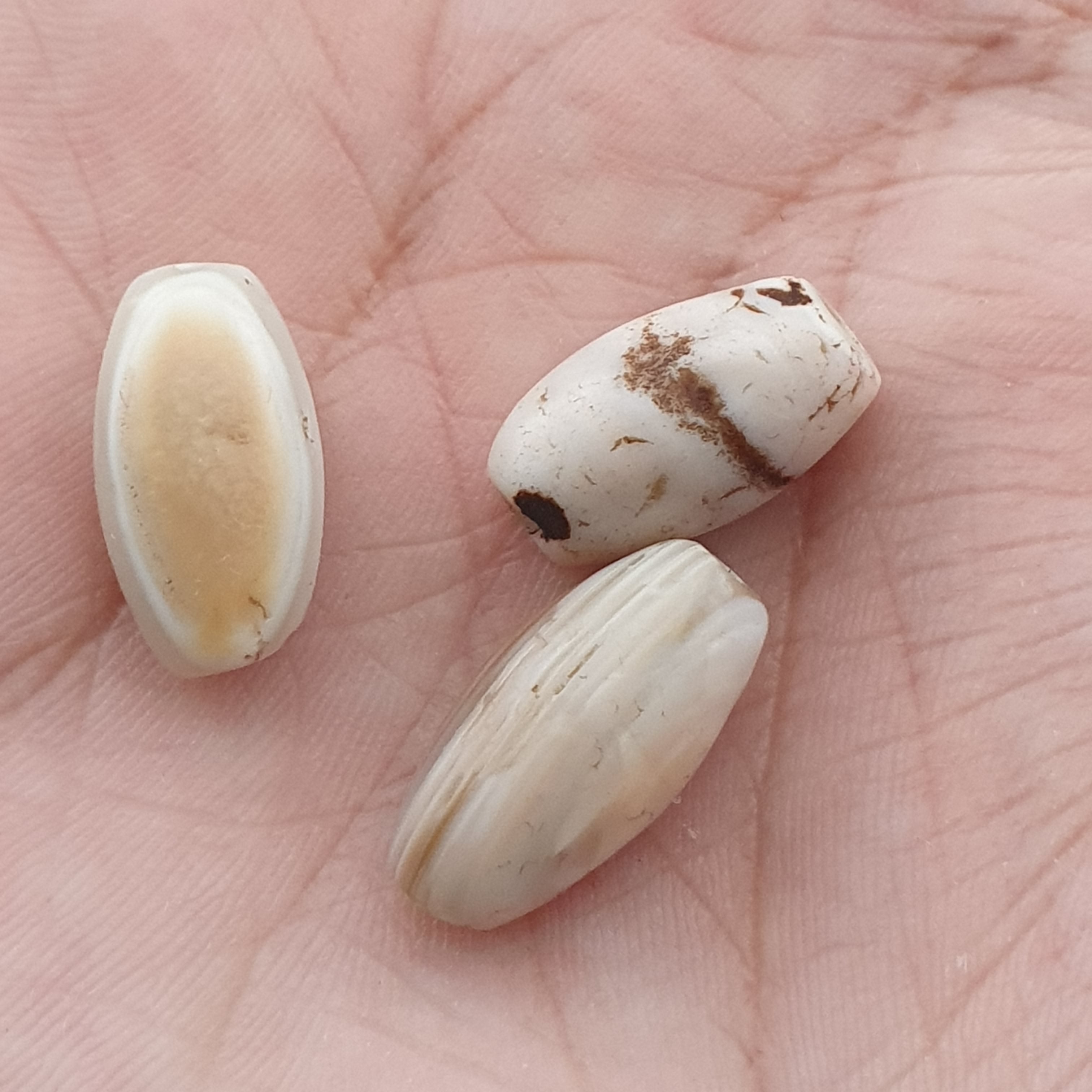 Old Ancient Eye Suleimani Agate Beads Set of 3 Amulets