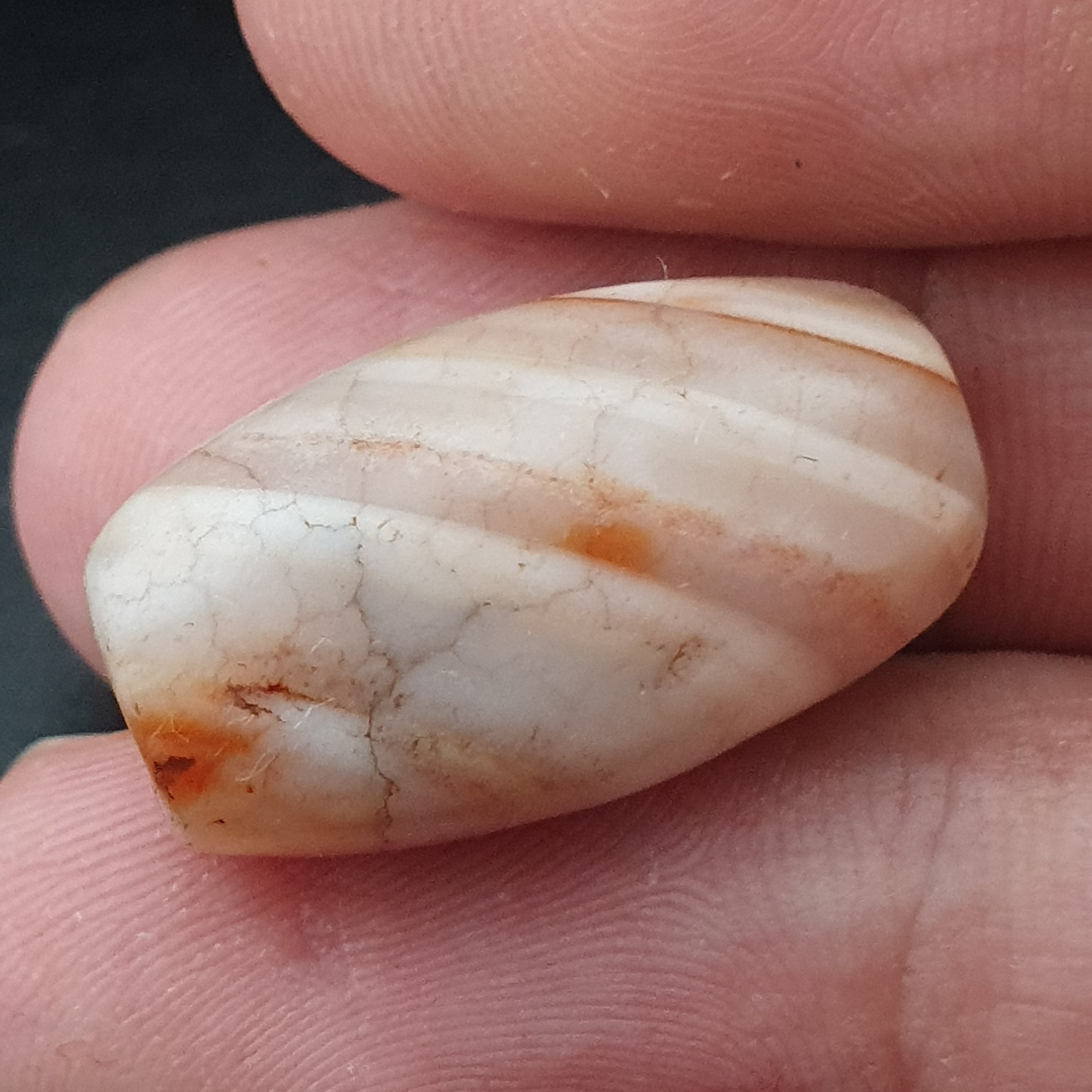 Rare Ancient Suliemani Eye Pattern Agate Bead