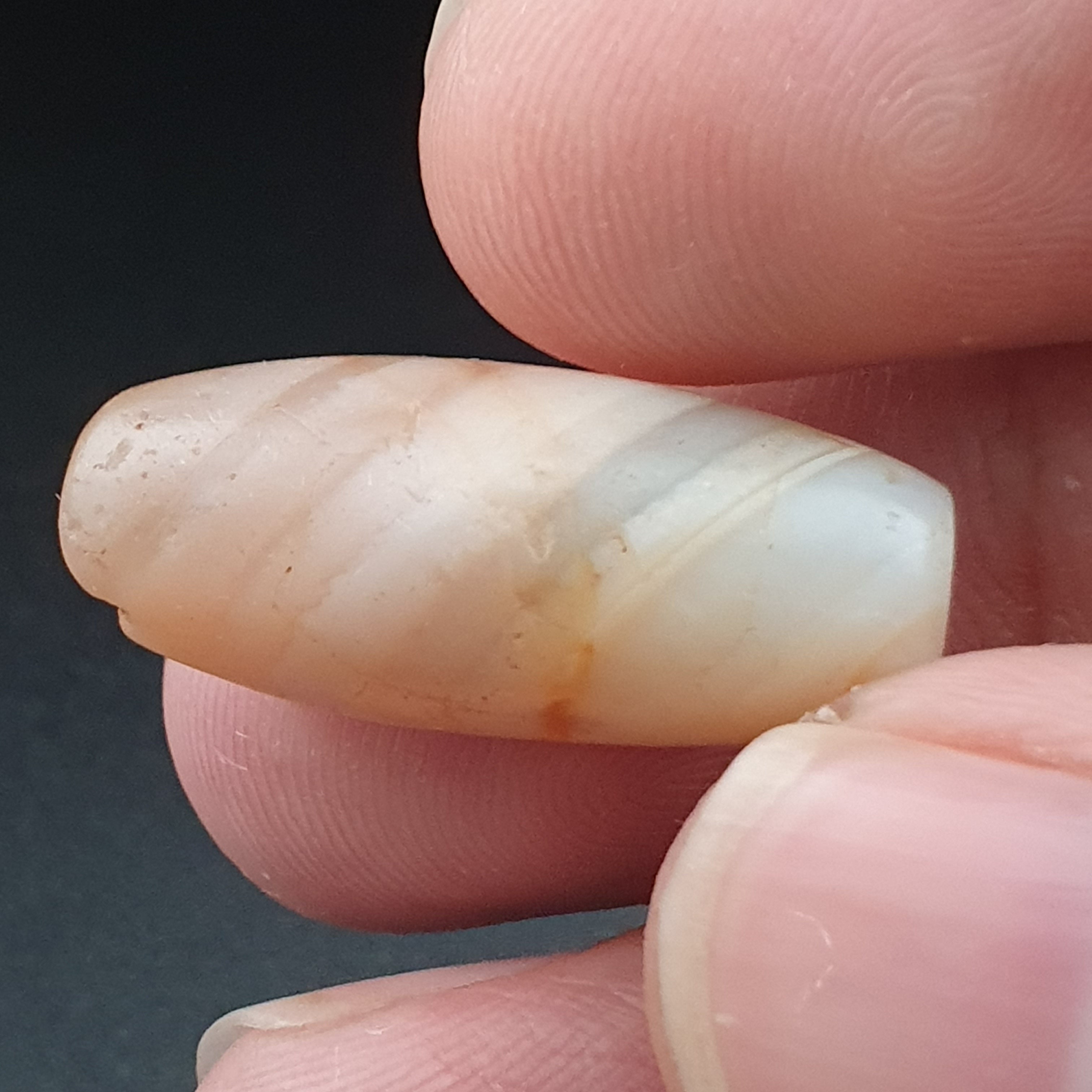 Lot of 2 Rare Ancient Reddish Suliemani Eye Pattern Agate Beads