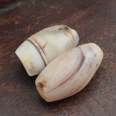 Rare Ancient Natural Eye Suliemani Agate Pair