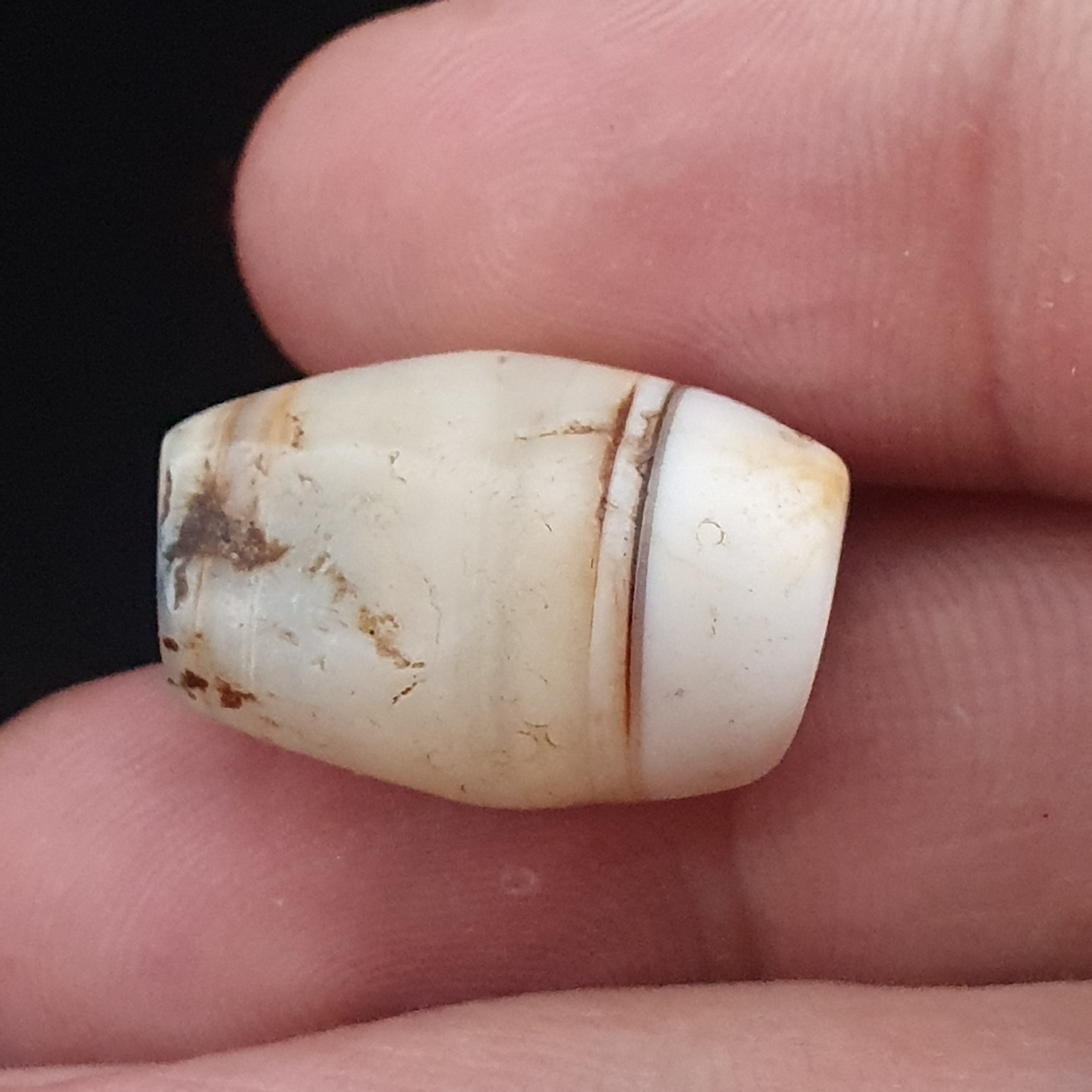 Rare Ancient Natural Eye Suliemani Agate Pair