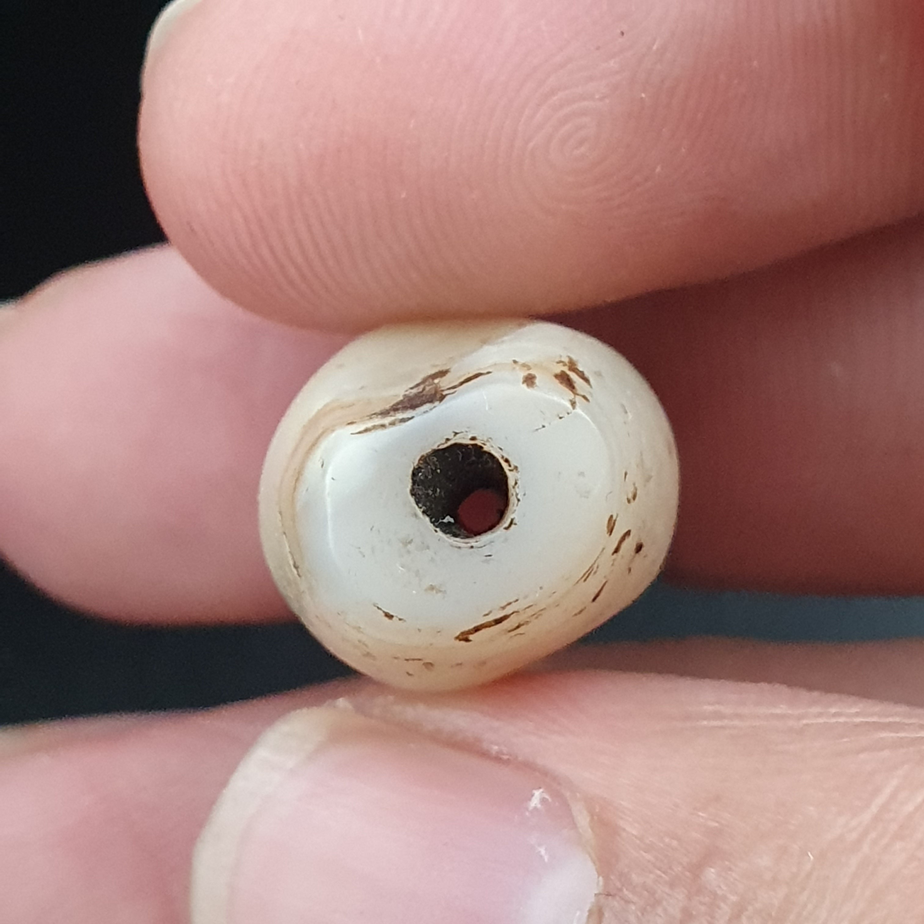 Rare Ancient Natural Eye Suliemani Agate Pair