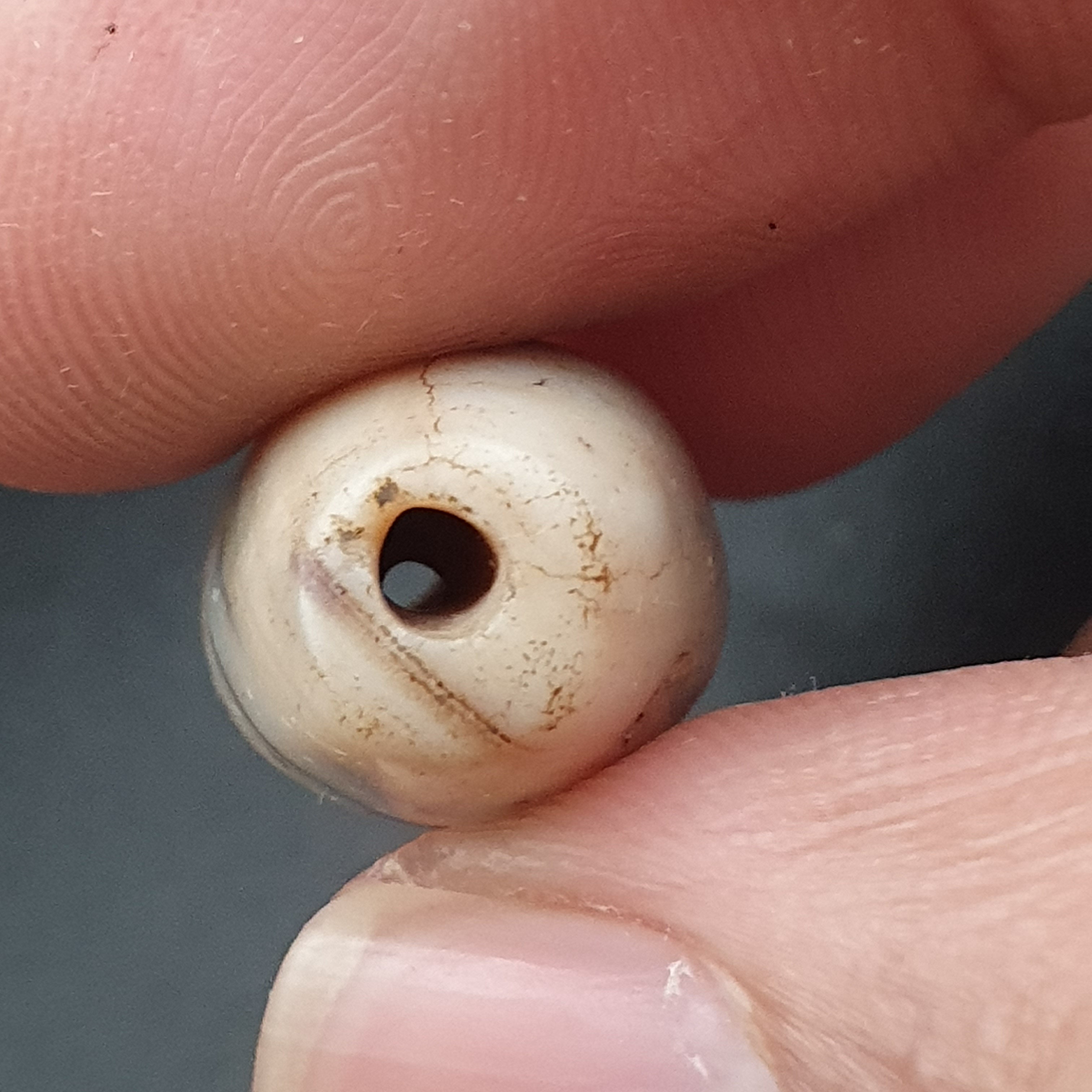 Rare Ancient Natural Eye Suliemani Agate Pair