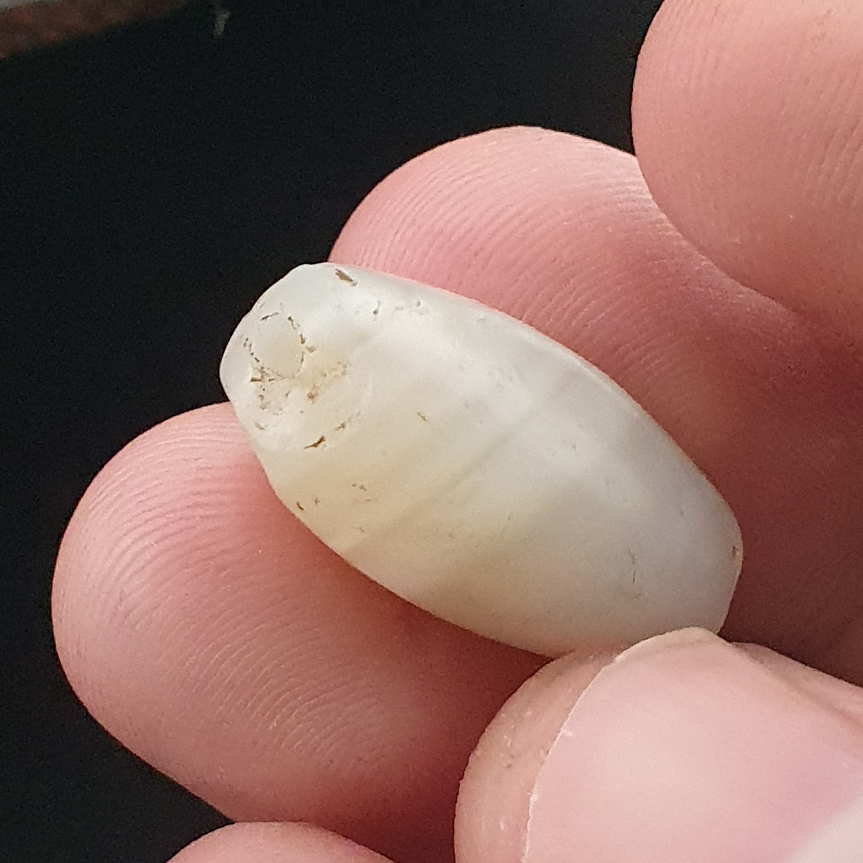 Anceint Natrual Stripes Pattern Suleimani Agate Bead Lot of 3