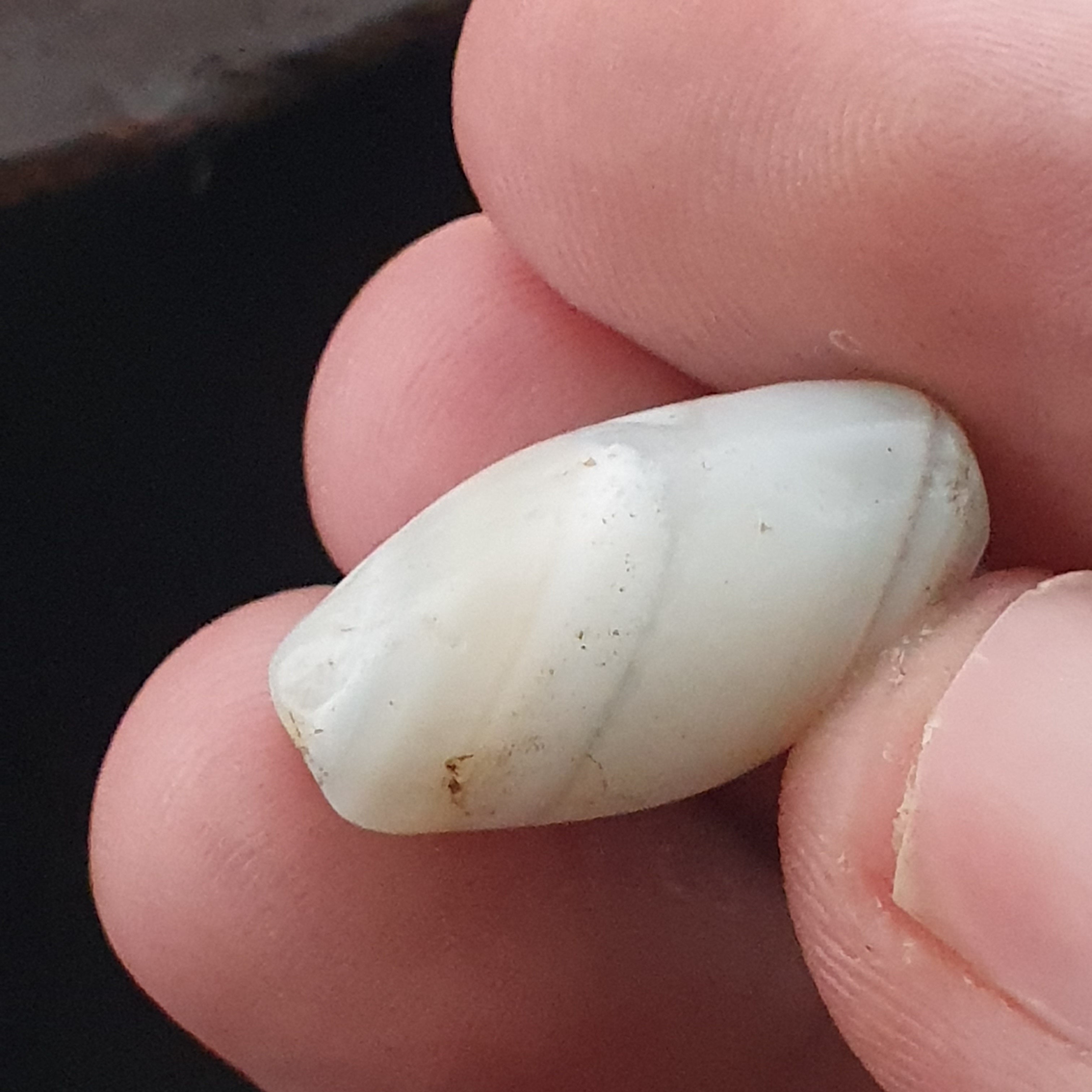 Anceint Natrual Stripes Pattern Suleimani Agate Bead Lot of 3