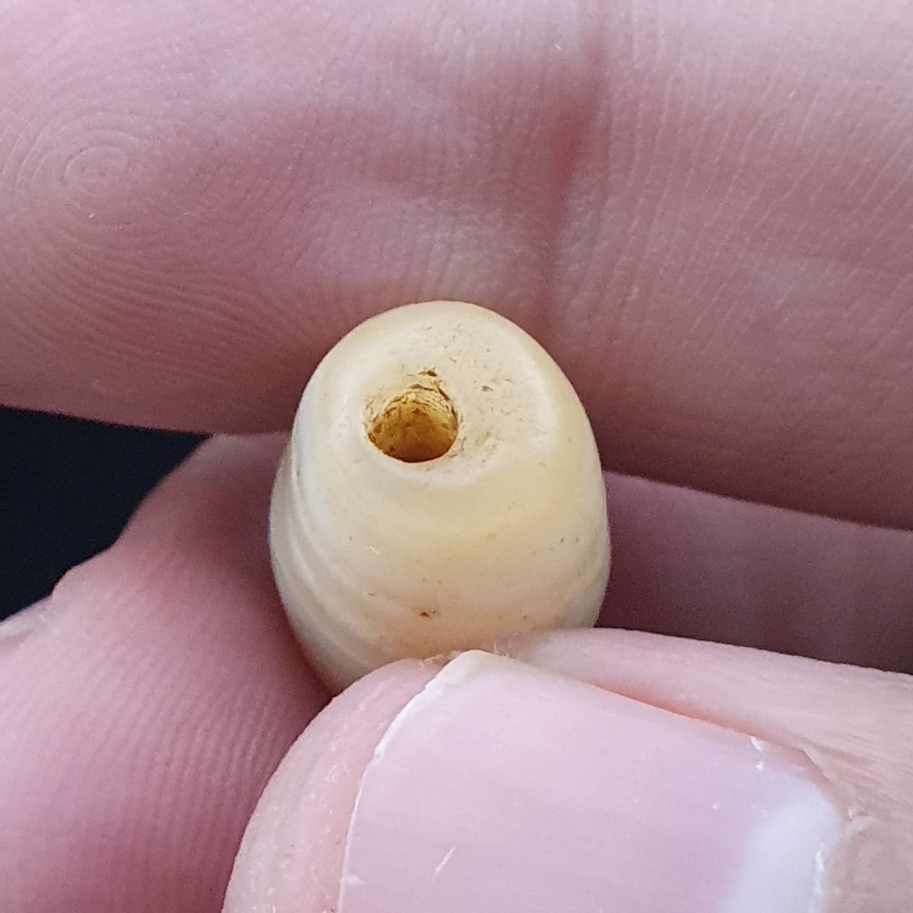 Anceint Natrual Stripes Pattern Suleimani Agate Bead Lot of 3