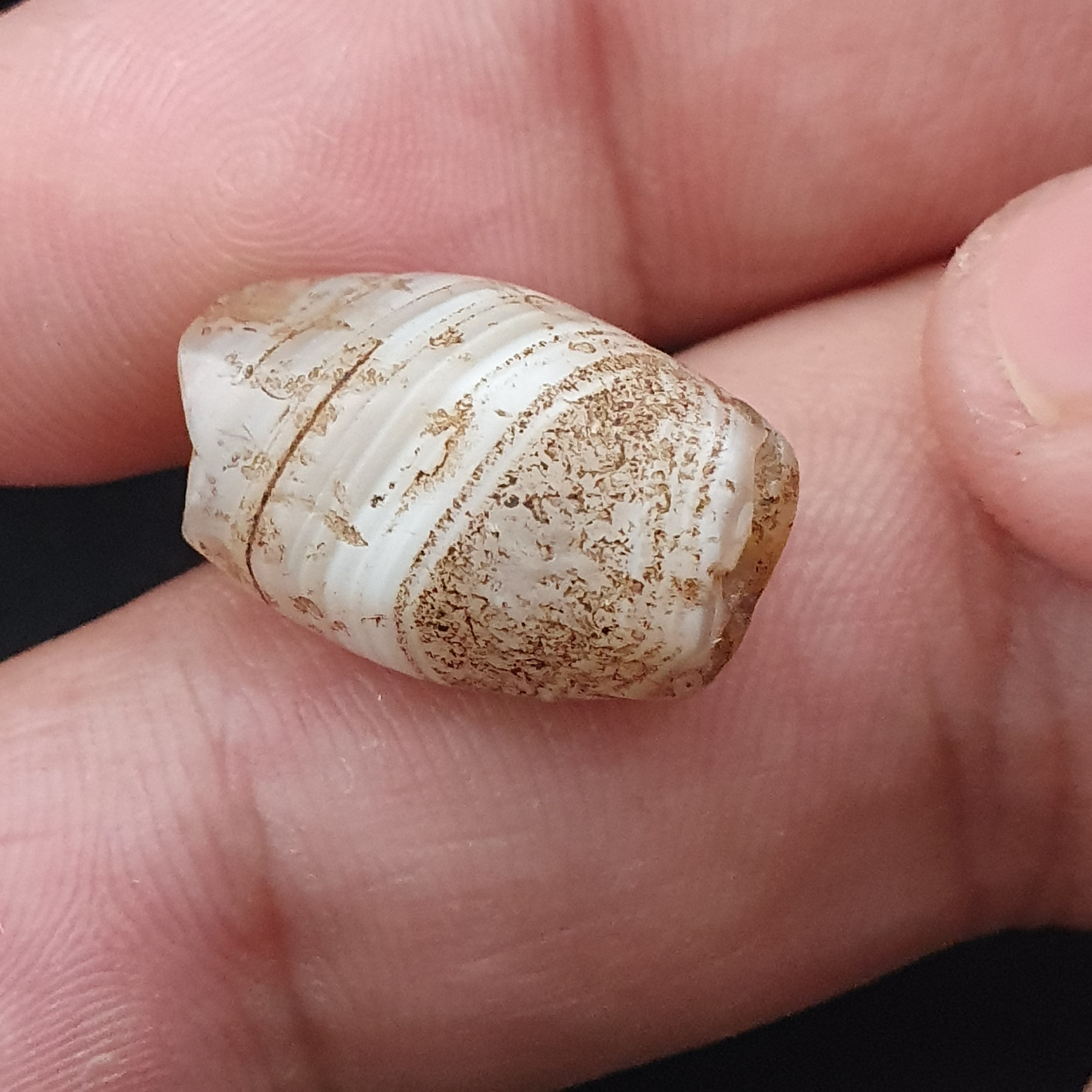 Rare Ancient Natural Eye Suleimani Agate Bead 3 pcs Lot