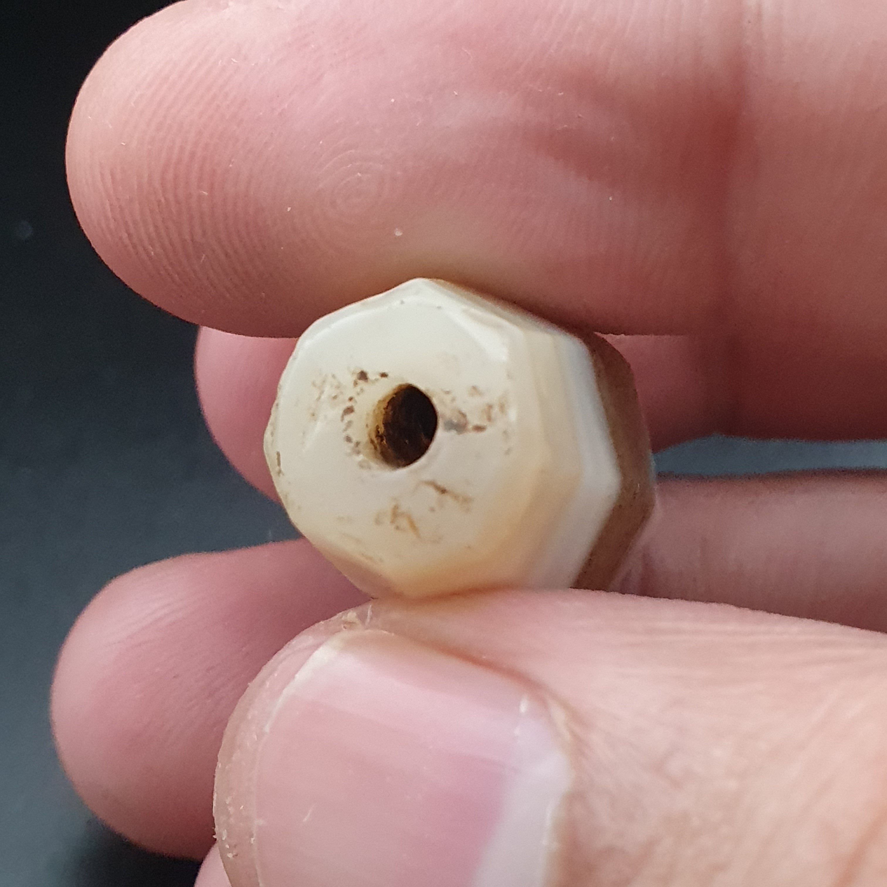 Ancient Natural Suliemani Stripe Pattern Agate Bead Amulet