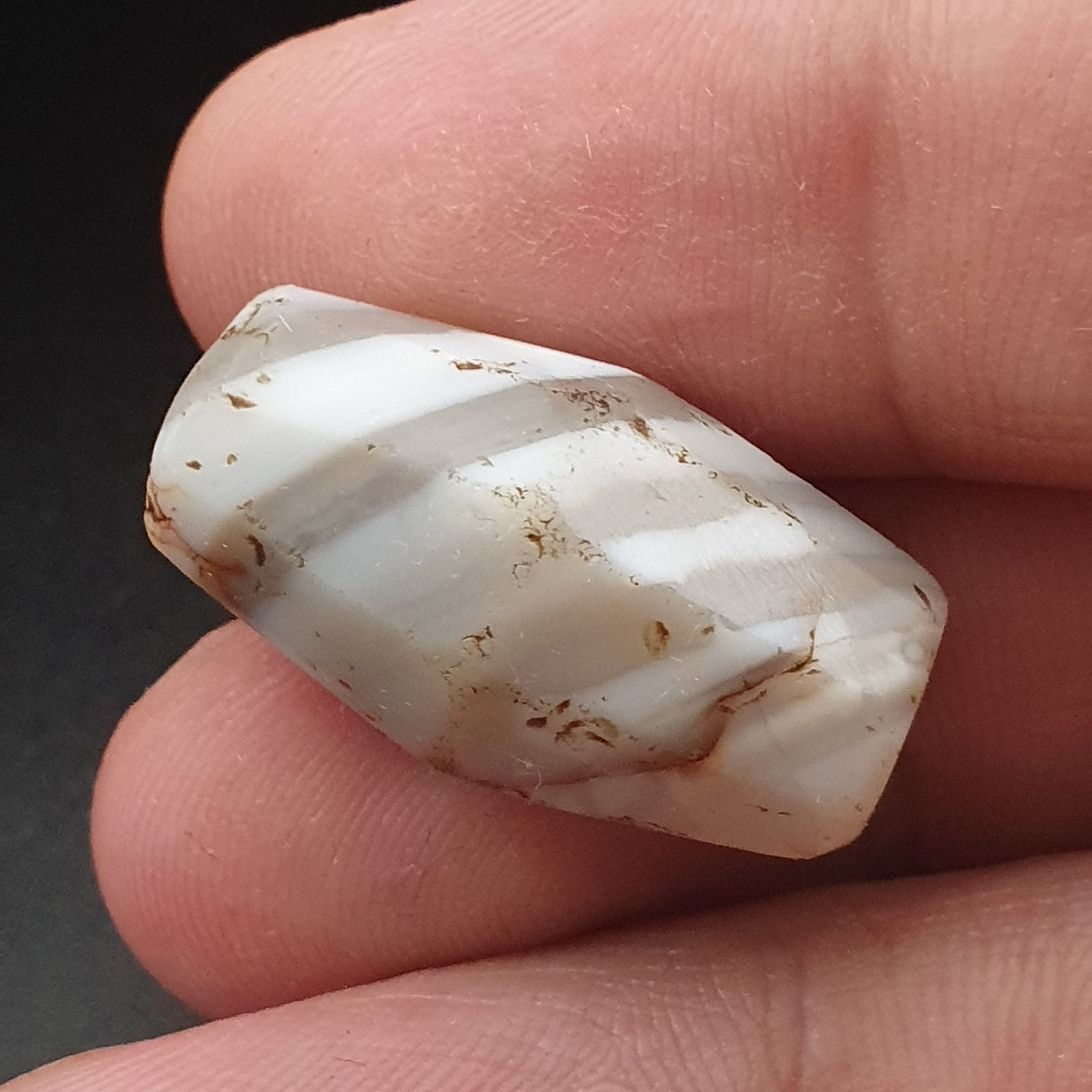 Rare Ancient Suliemani Agate Amulet Natural Striped Pattern
