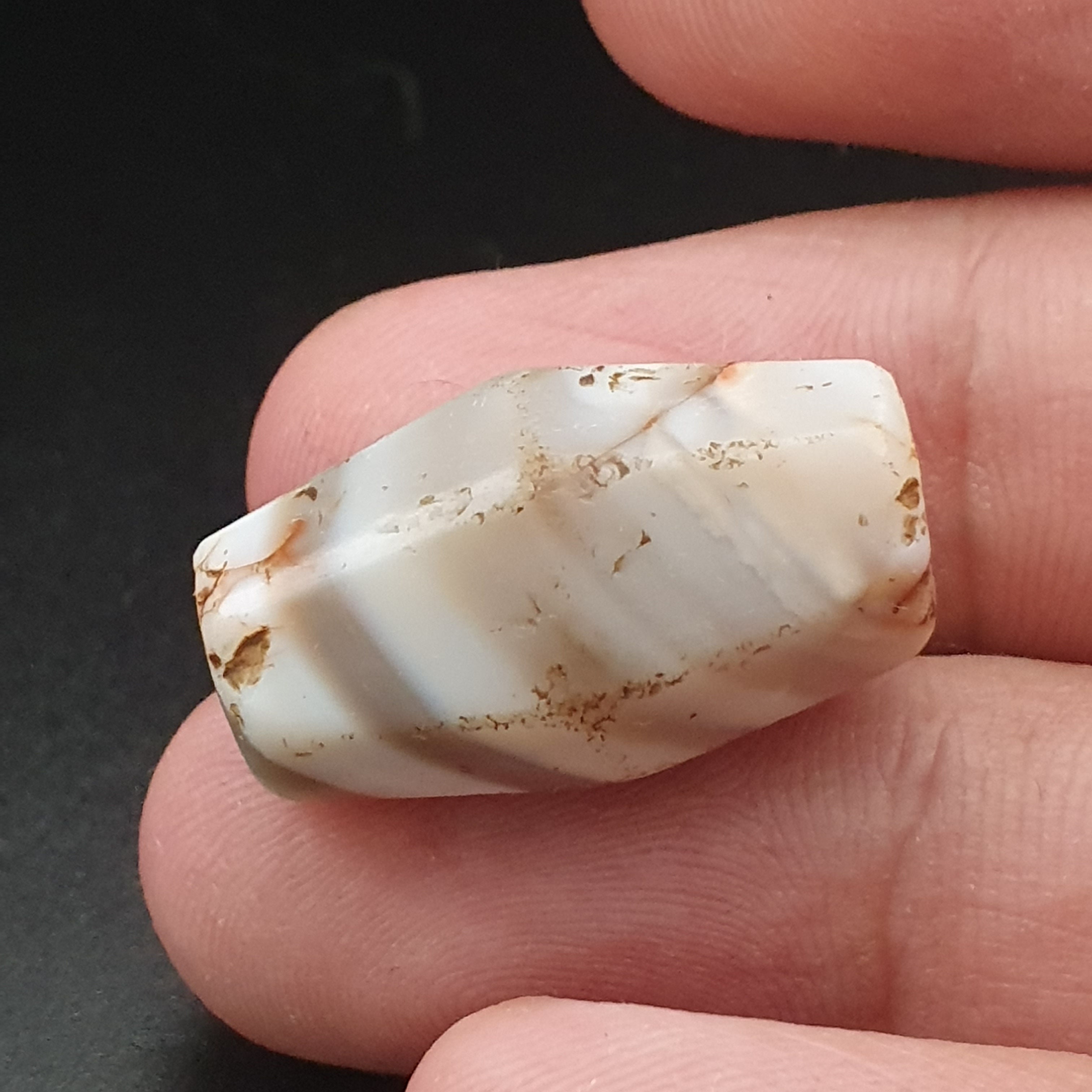 Rare Ancient Suliemani Agate Amulet Natural Striped Pattern