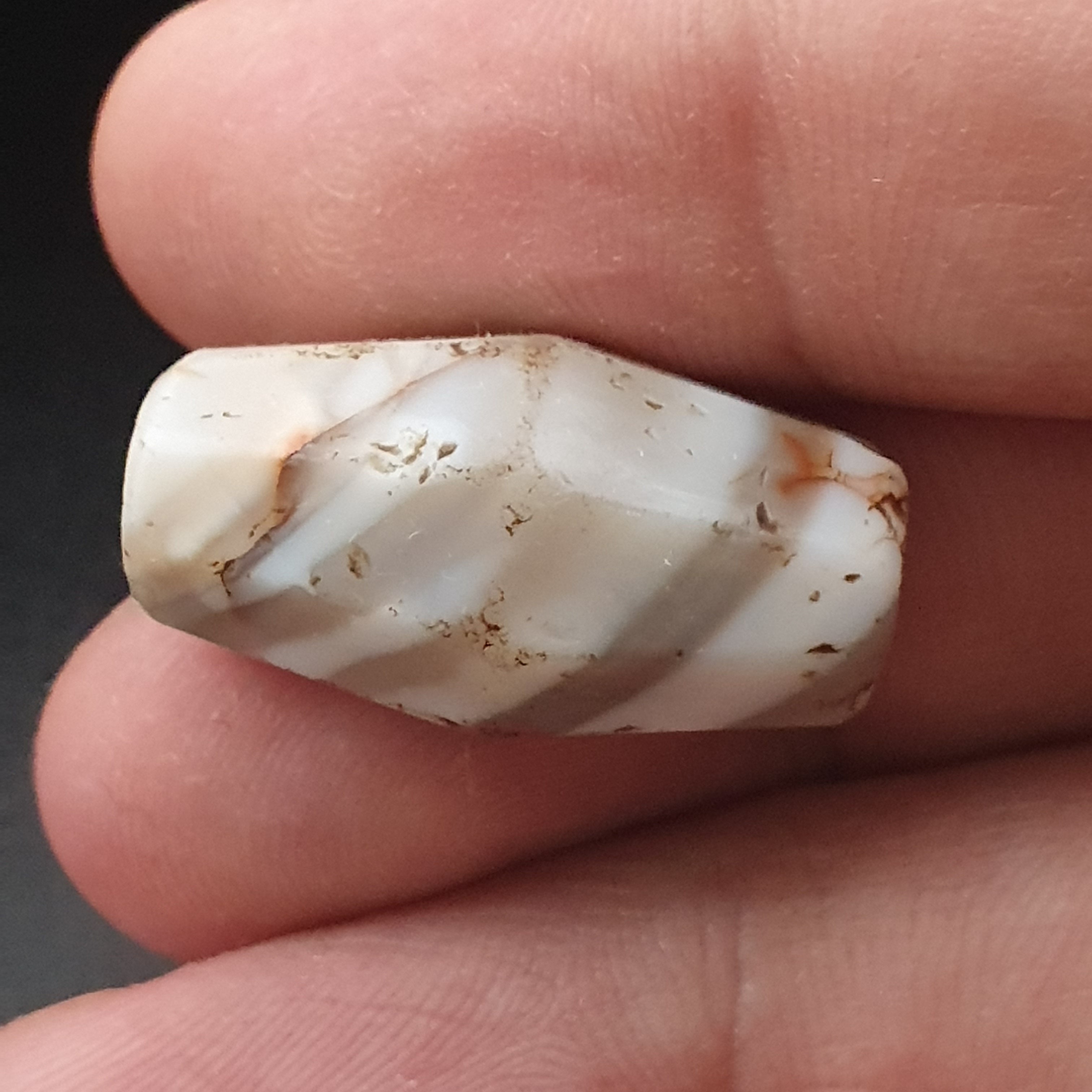 Rare Ancient Suliemani Agate Amulet Natural Striped Pattern